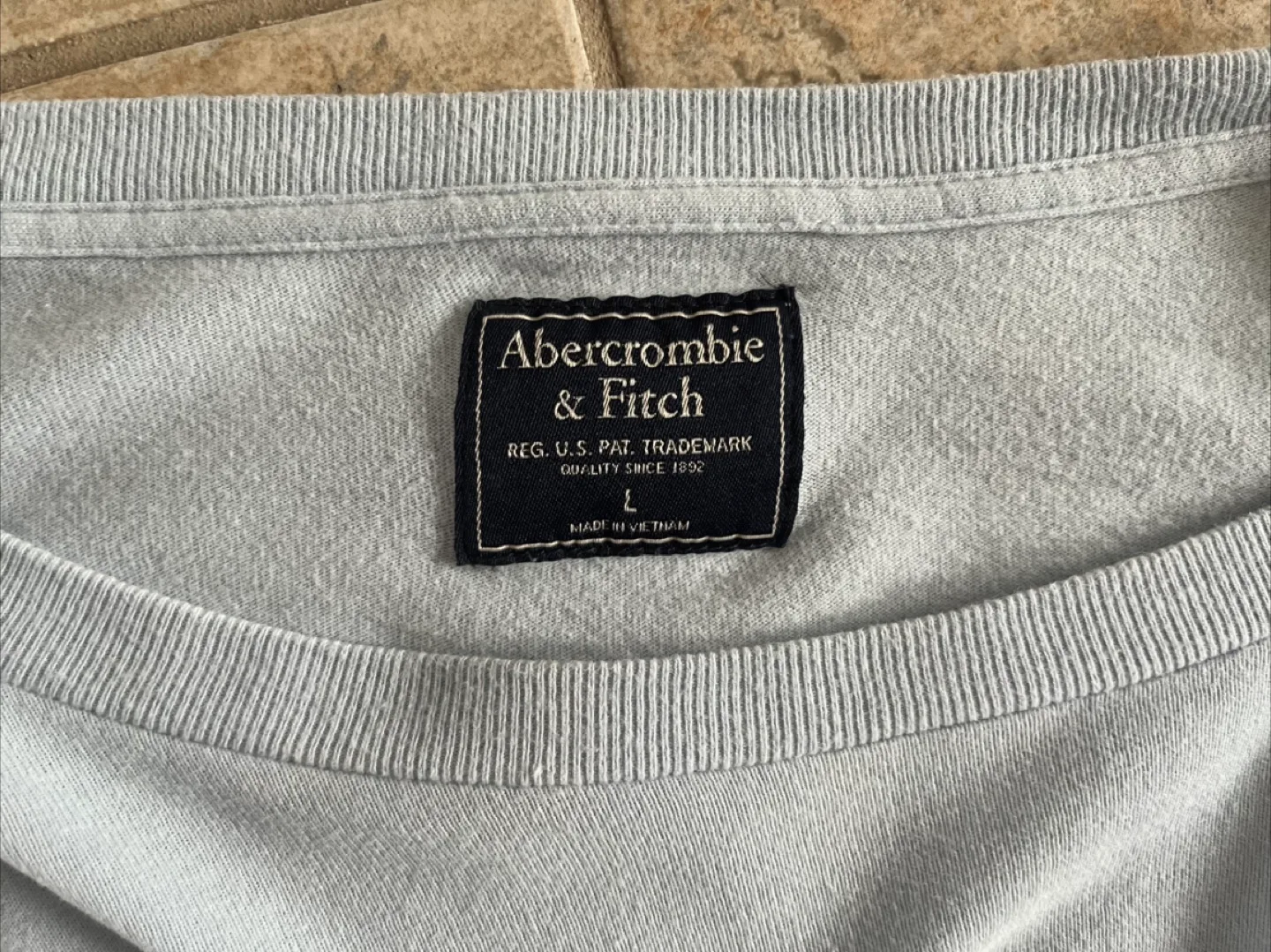 Brand New Abercrombie and Fitch Long Sleeve Logo Tshirt - Large image indicator(3)