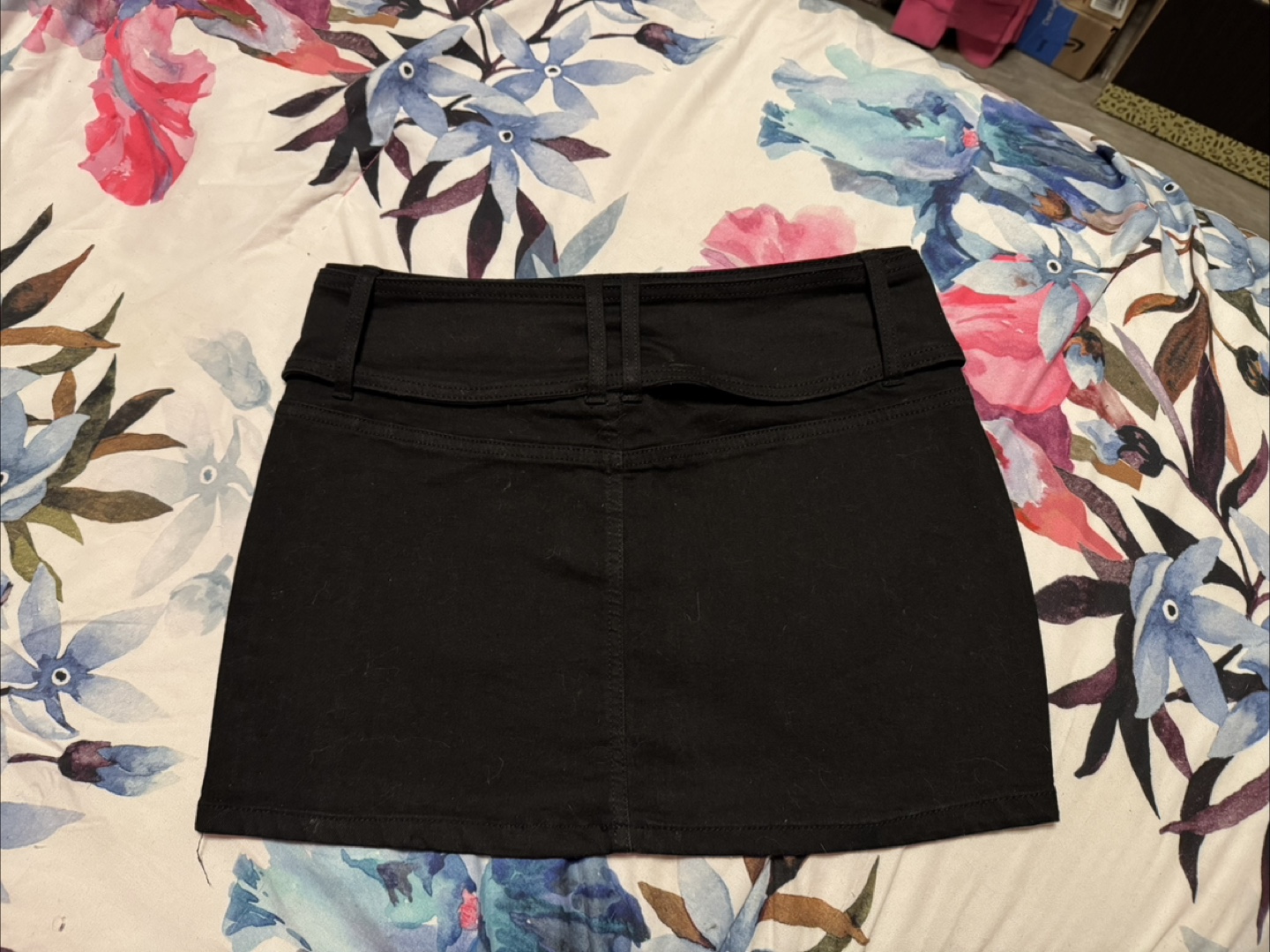 Women’s Black Mini Skirt with Belt - photo 3