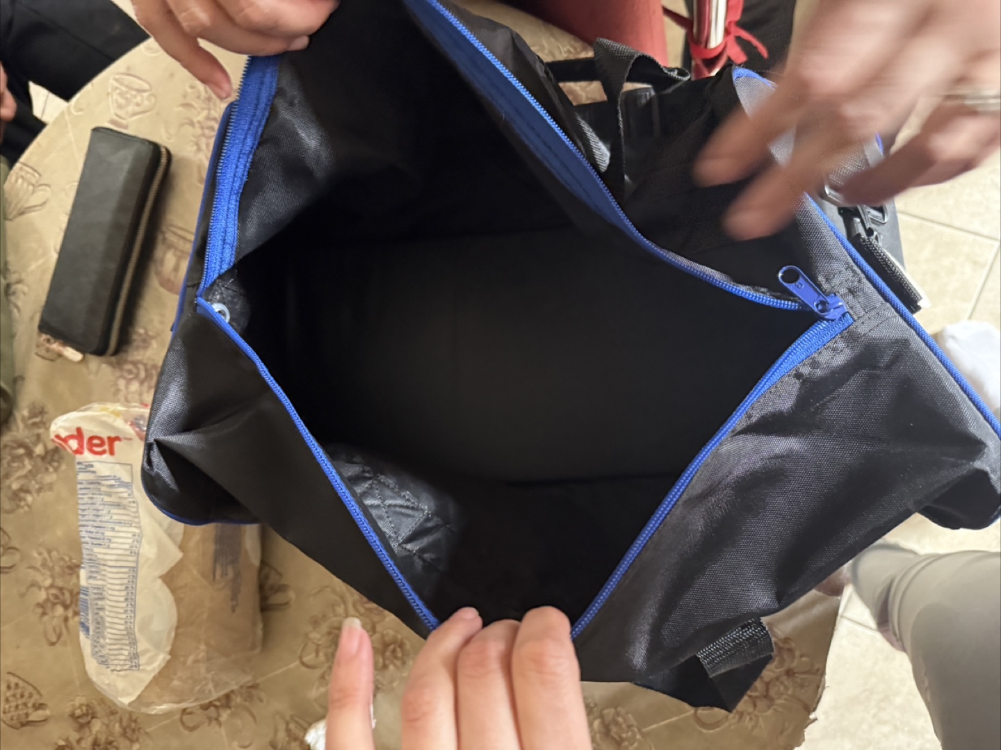 Adidas Black and Blue Duffle Bag - photo 2