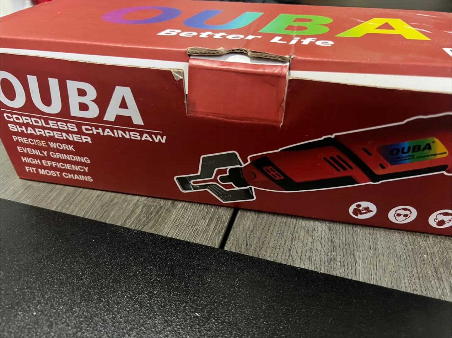 OUBA Cordless Chainsaw Sharpener with Accessories thumbnail