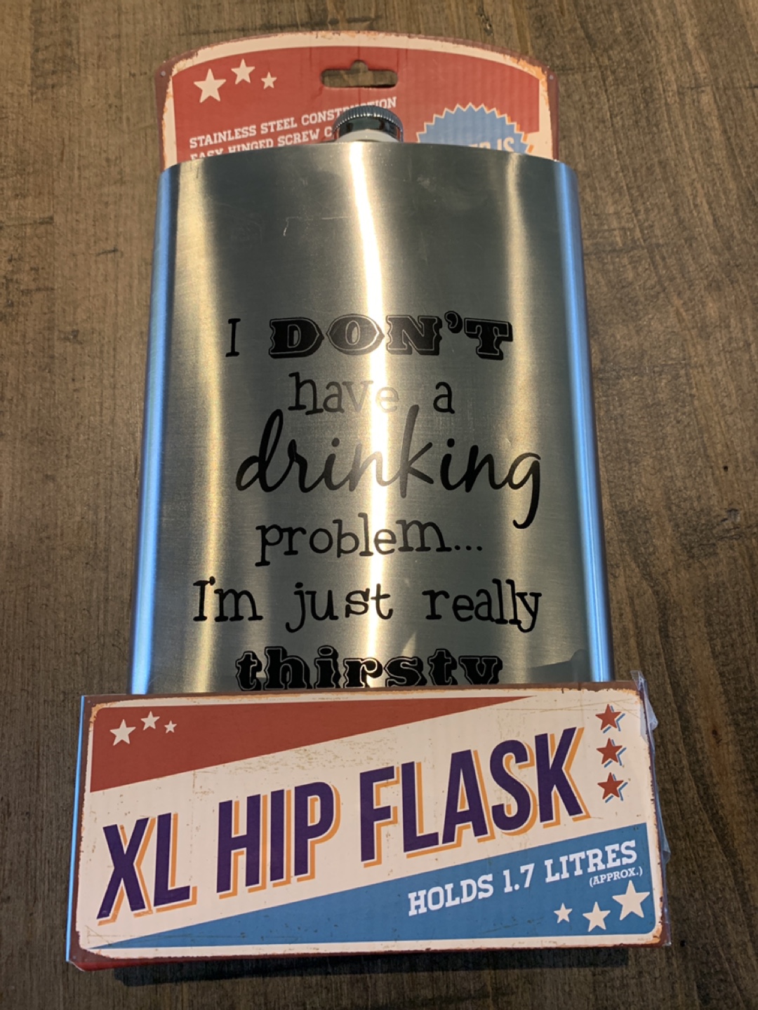Extra large hip flask