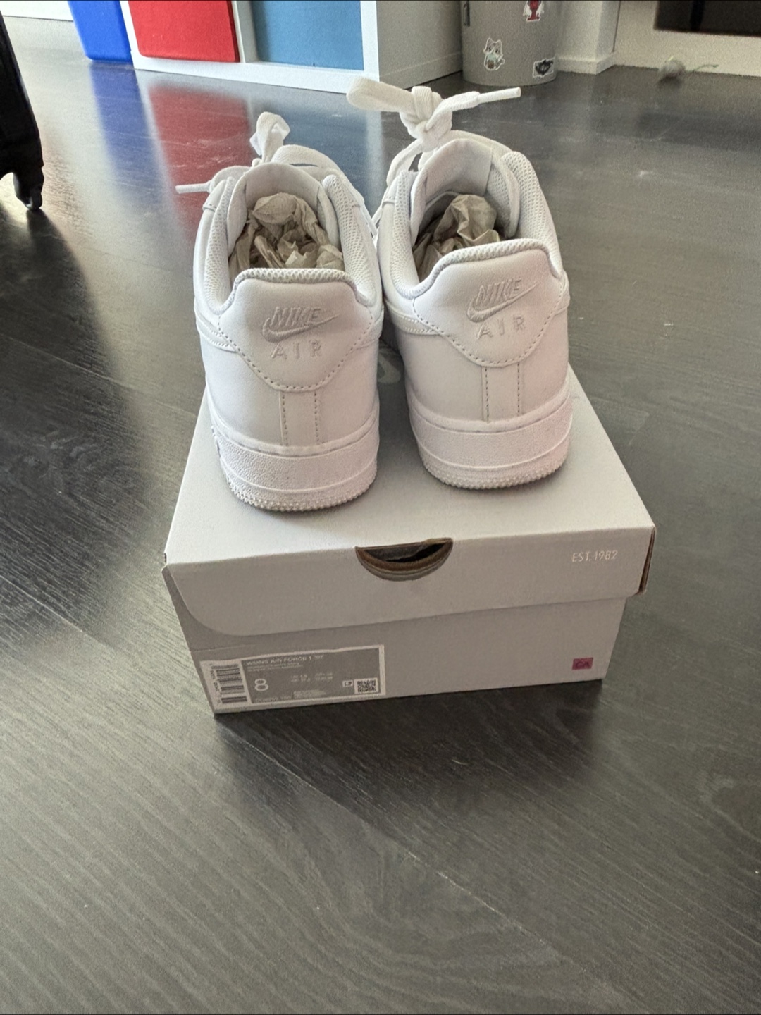 Women's Nike Air Force 1 '07 White Sneakers - Size 8 - photo 2