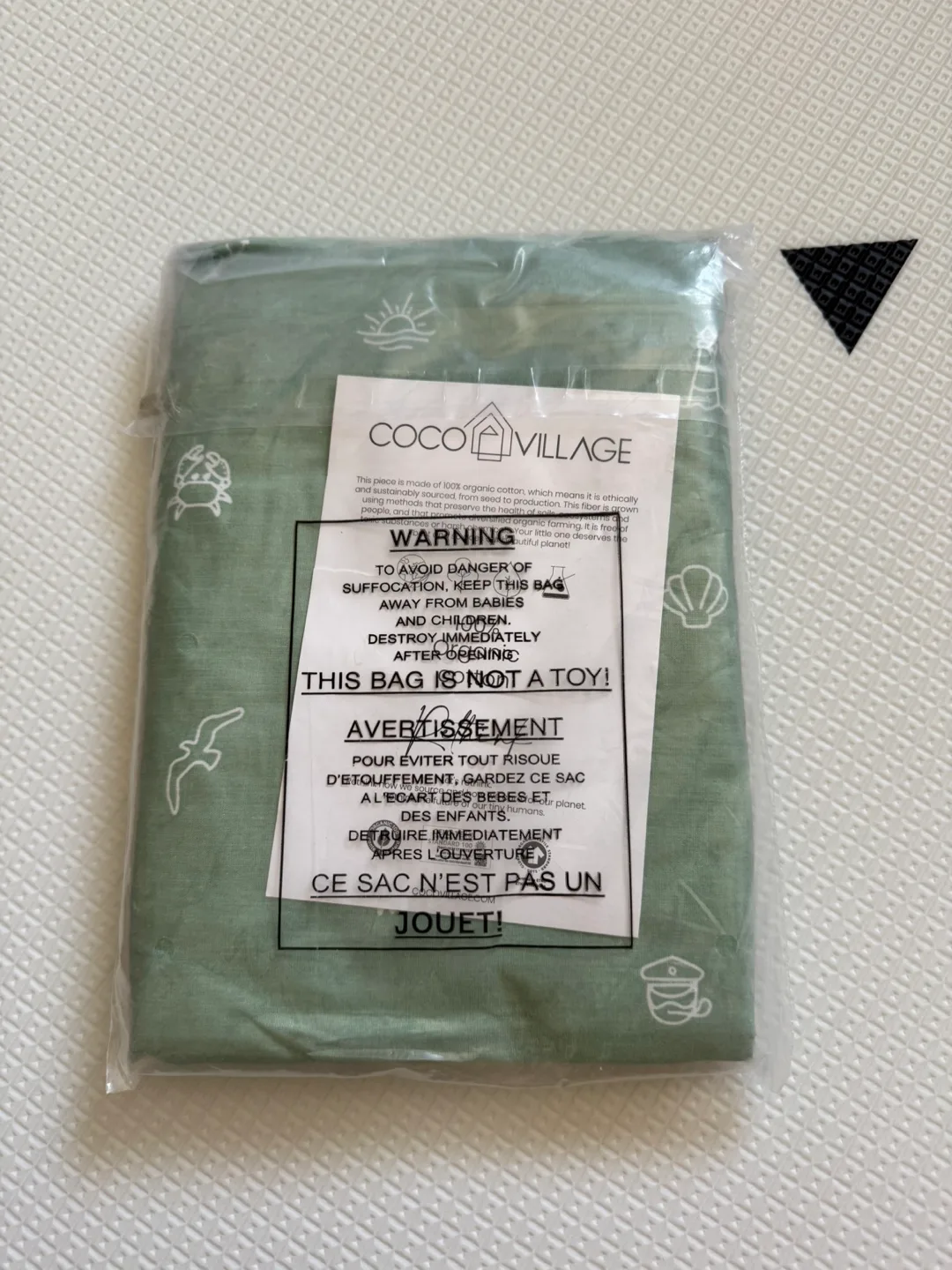 Coco Village Fitted Crib Sheet - Sage Green image indicator(2)
