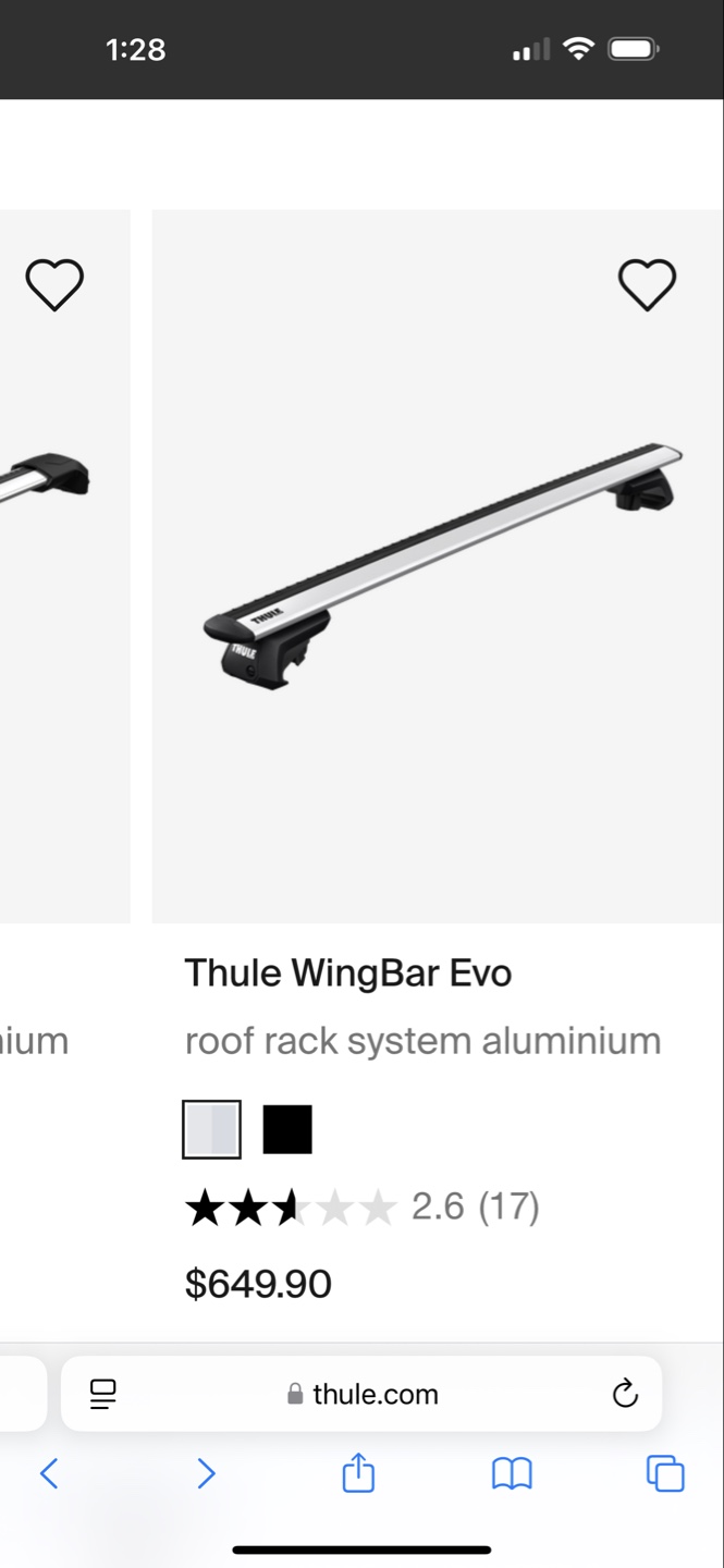Thule WingBar Evo Roof Rack System