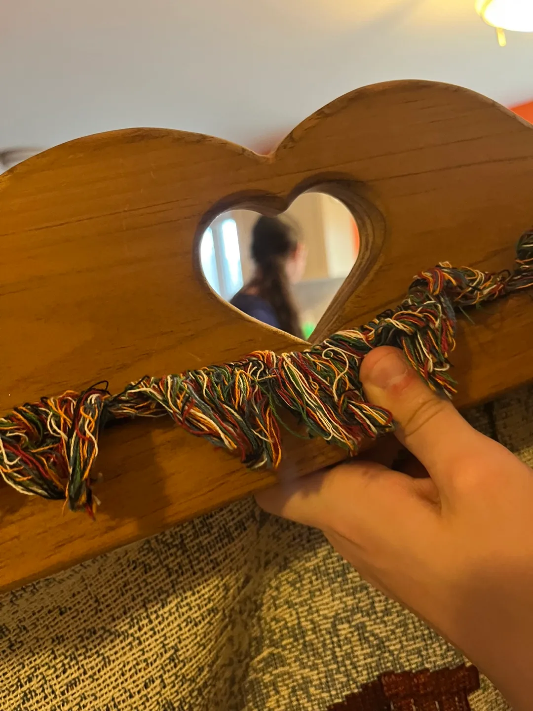 Vintage Tapestry Wall Hanging - House Scene image indicator(3)