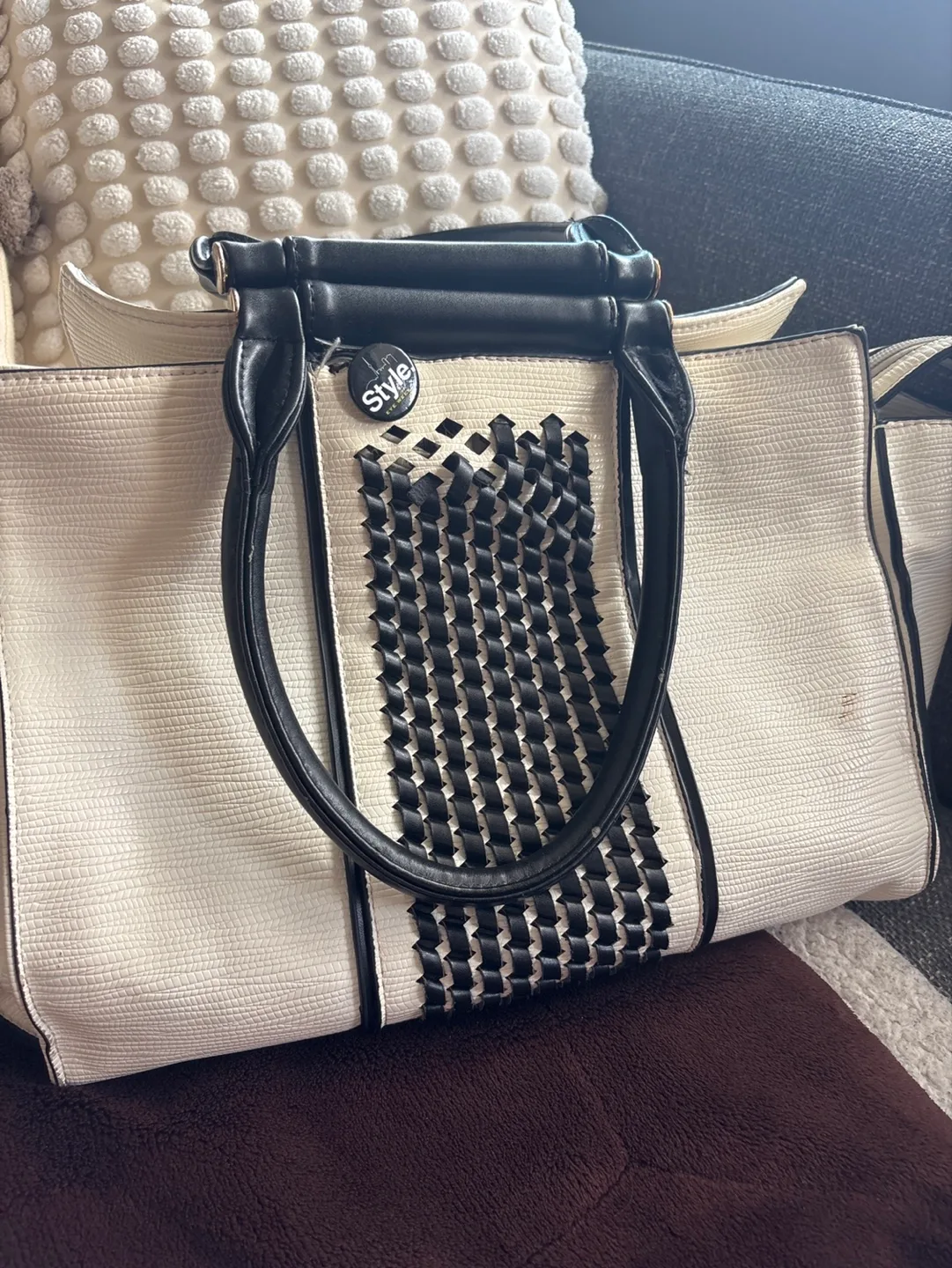 Christian Lacroix White and Black Handbag thumbnail
