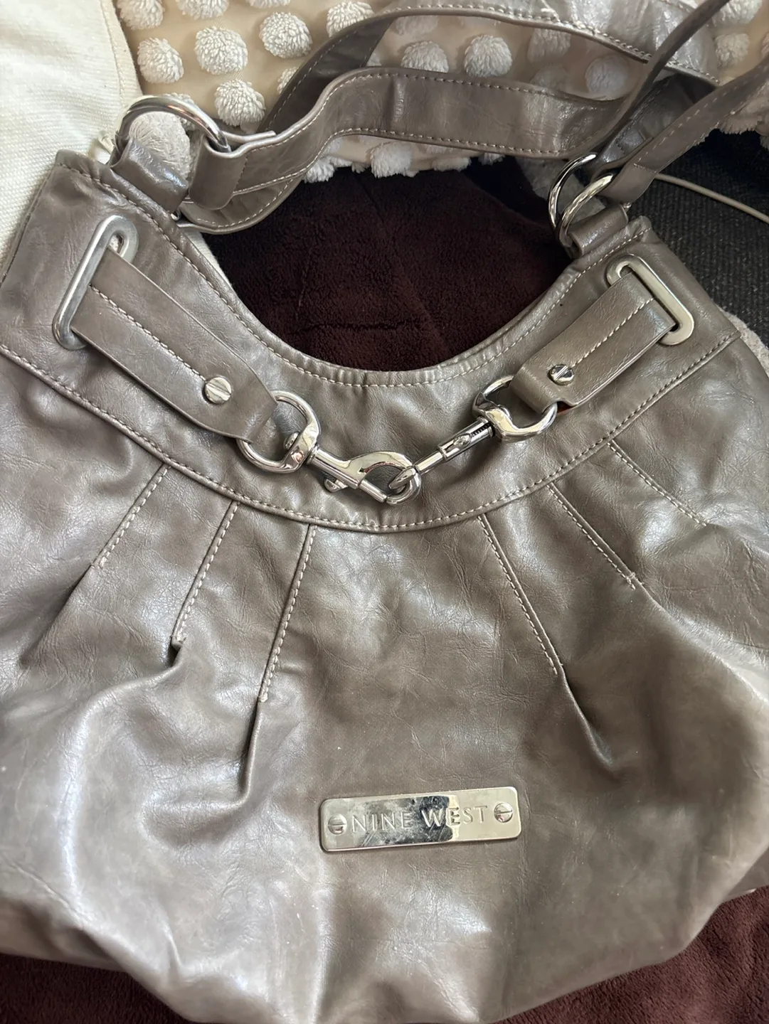Nine West Grey Shoulder Bag thumbnail