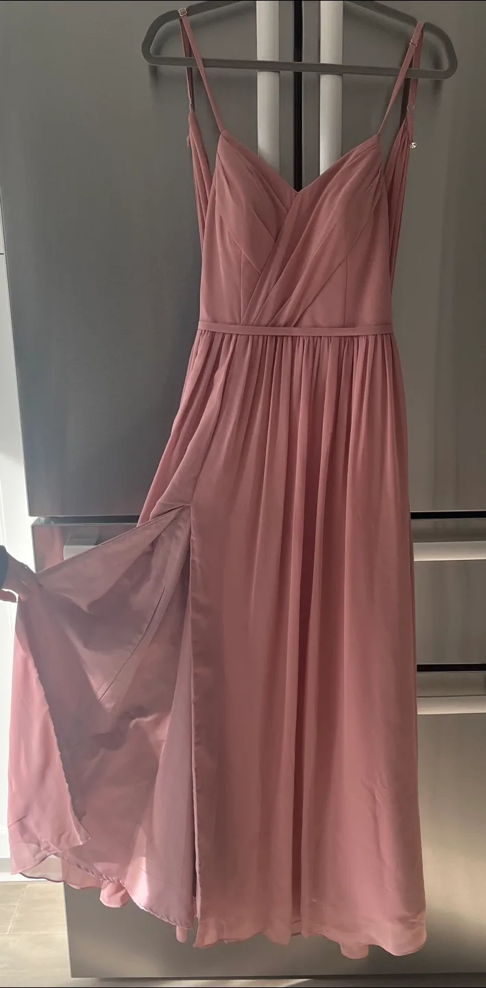 Azazie dusty rose bridesmaid dress image indicator(3)