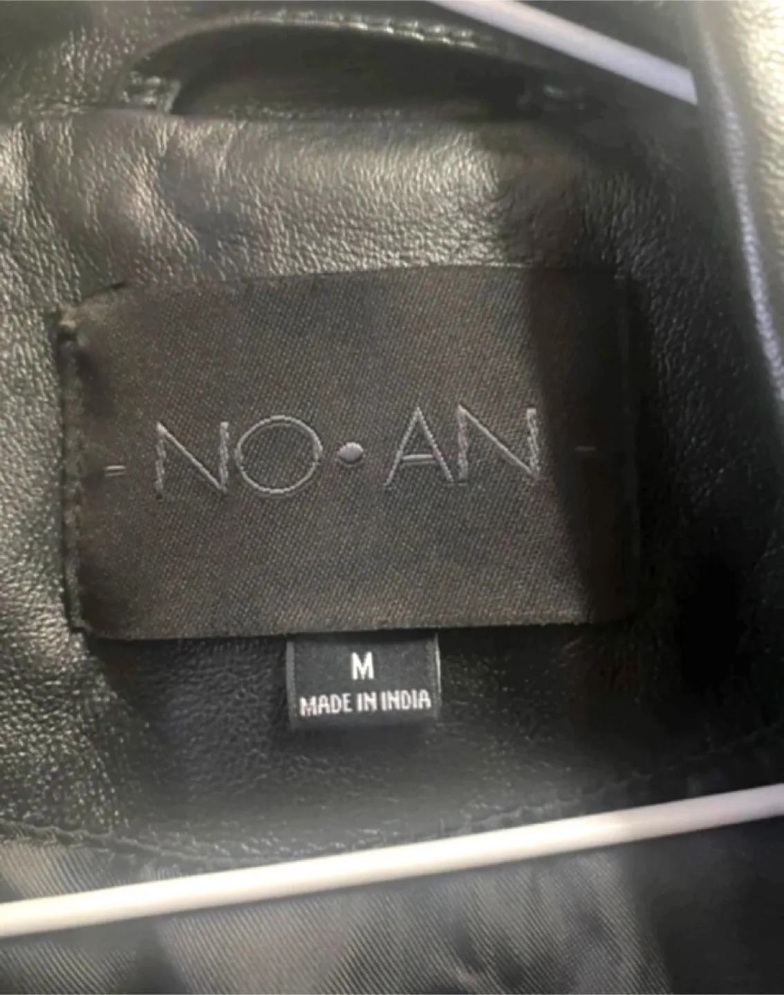 NO.AN Black Leather Jacket - Size Medium image indicator(3)