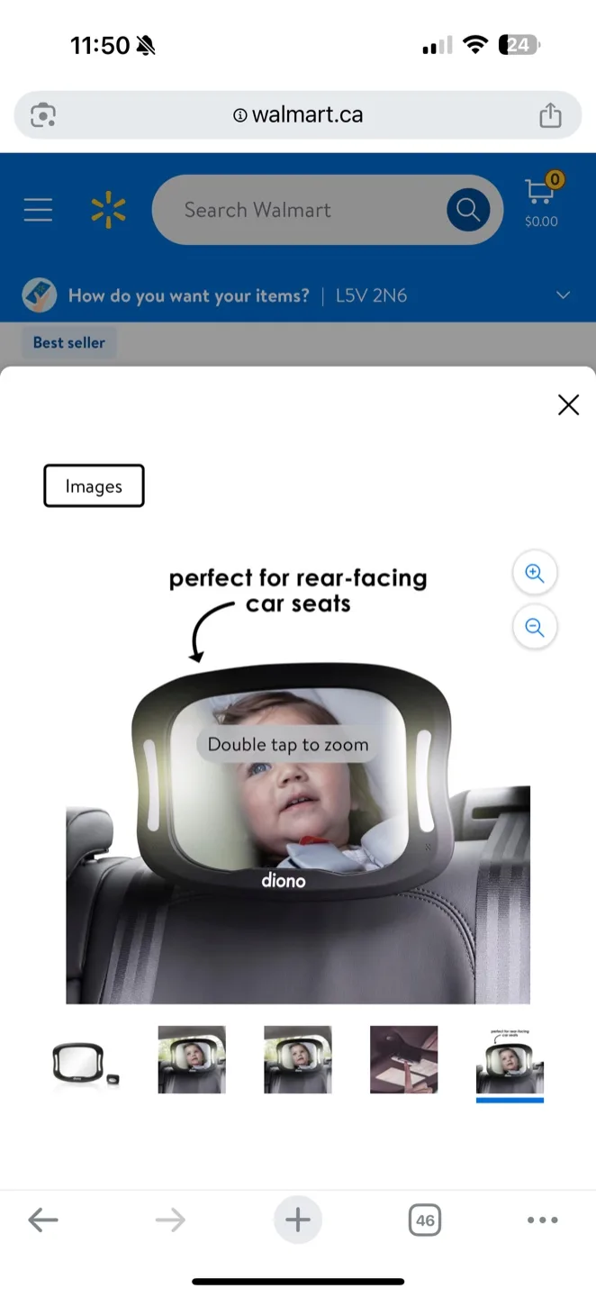 Diono Rear-Facing Baby Mirror for Car image indicator(6)