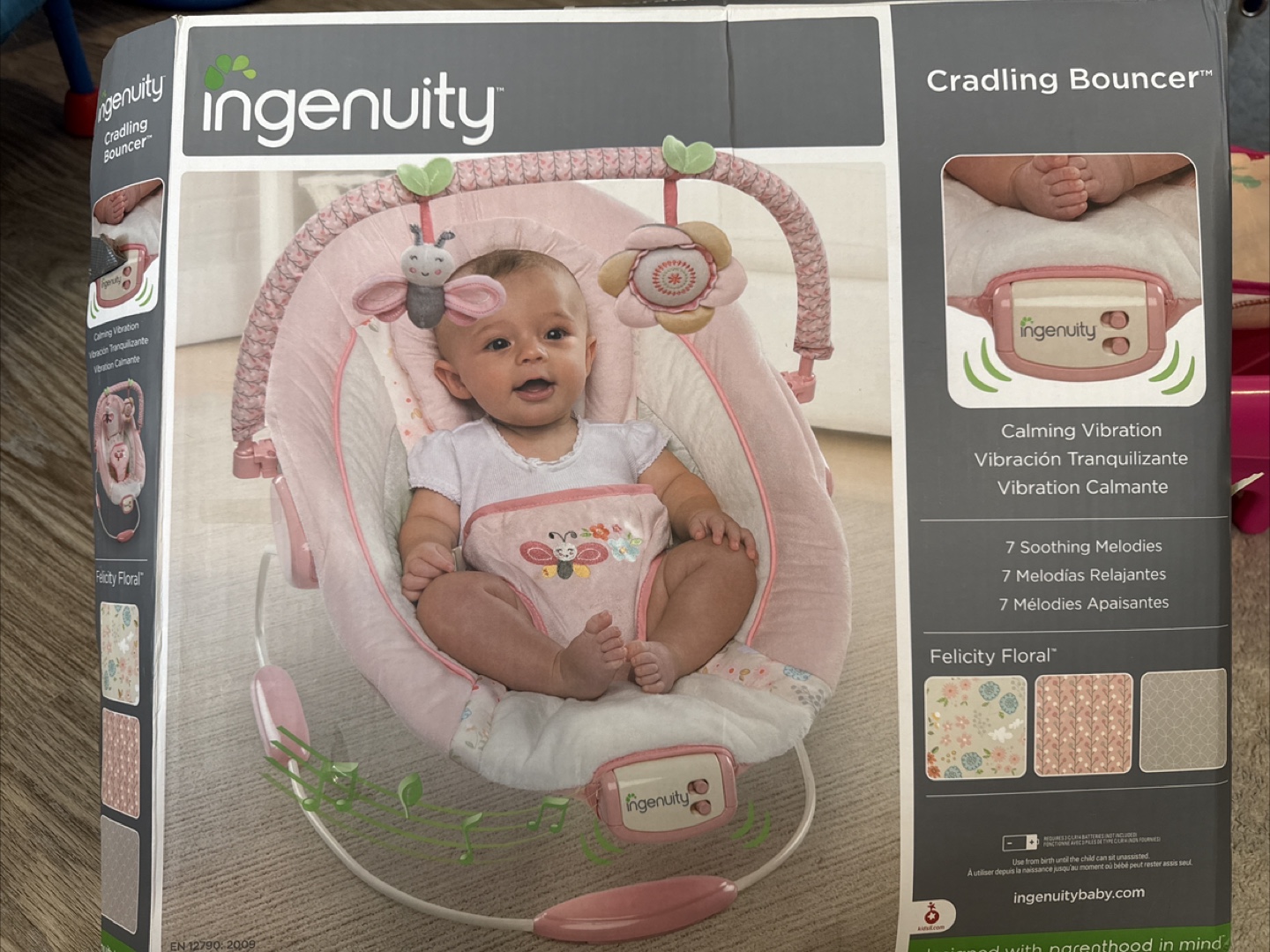 Ingenuity Cradle & Bounce Baby Seat - Felicity Floral