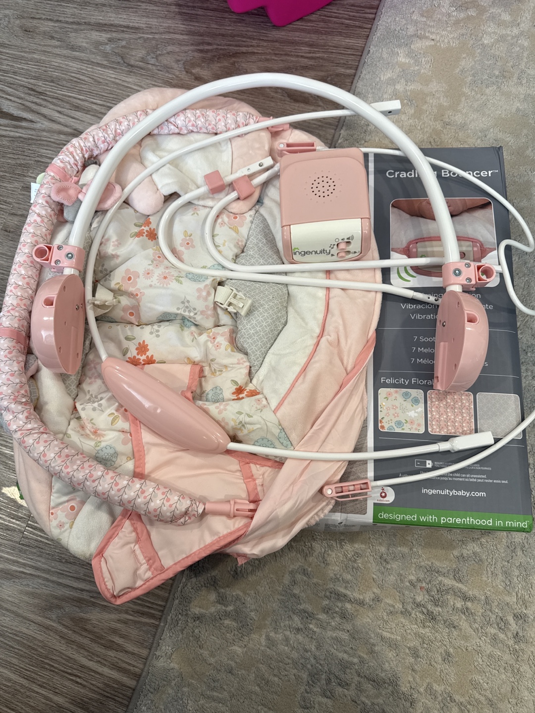 Ingenuity Cradle & Bounce Baby Seat - Felicity Floral - photo 2
