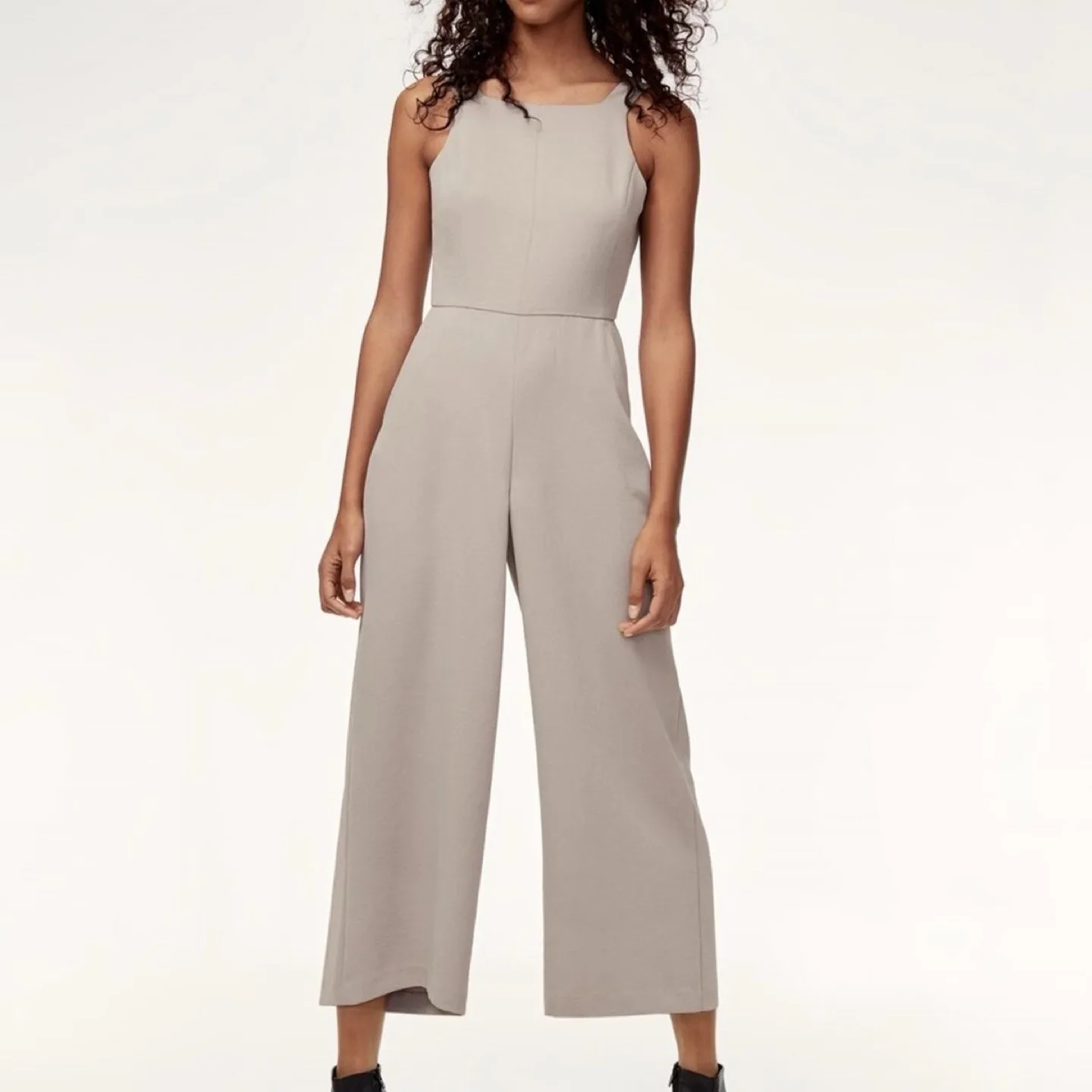Wilfred Aritzia Ecoulement Jumpsuit Ashen Grey NEW image indicator(7)