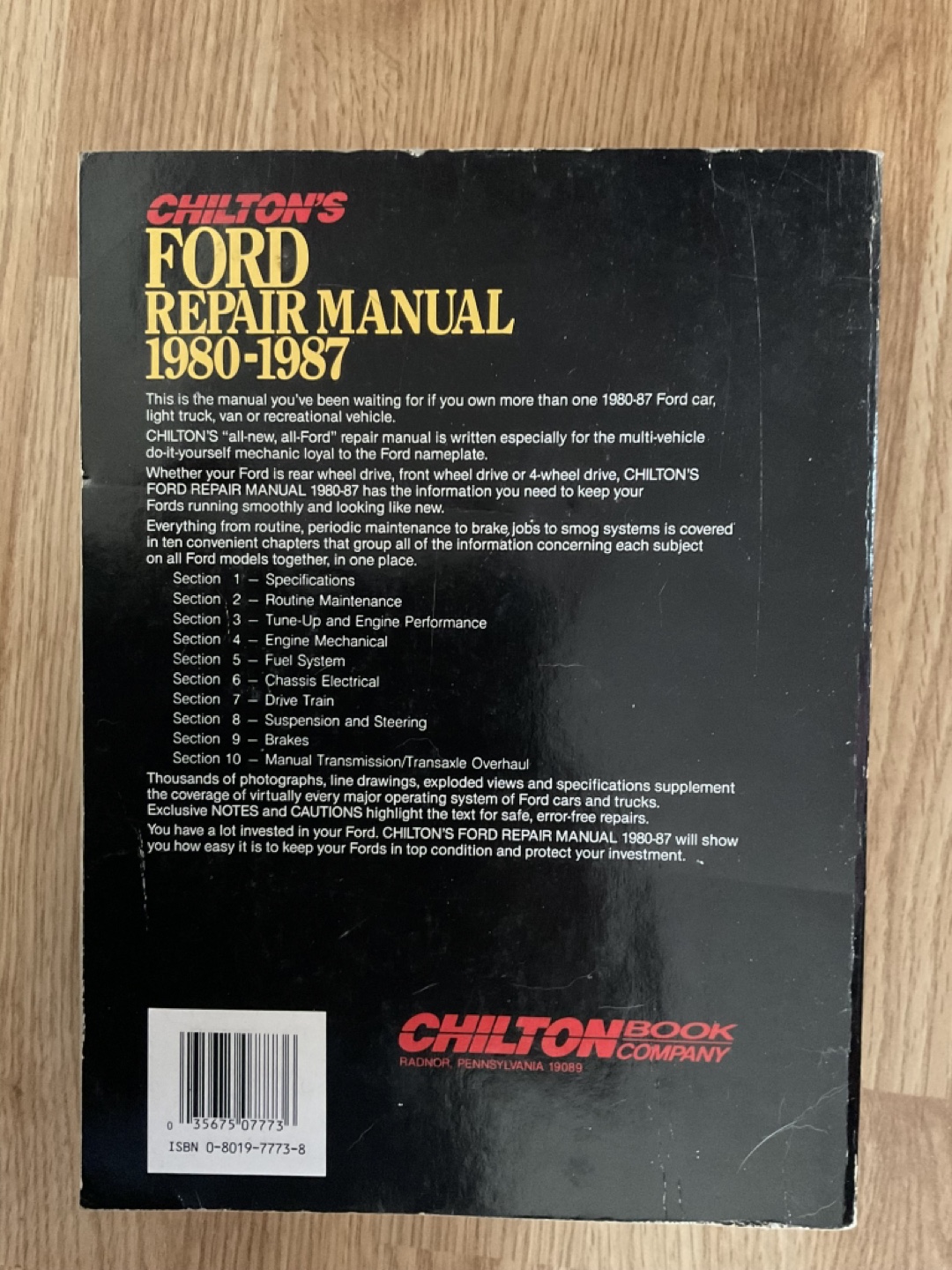 FORD REPAIR MANUAL 1980-87 - photo 2