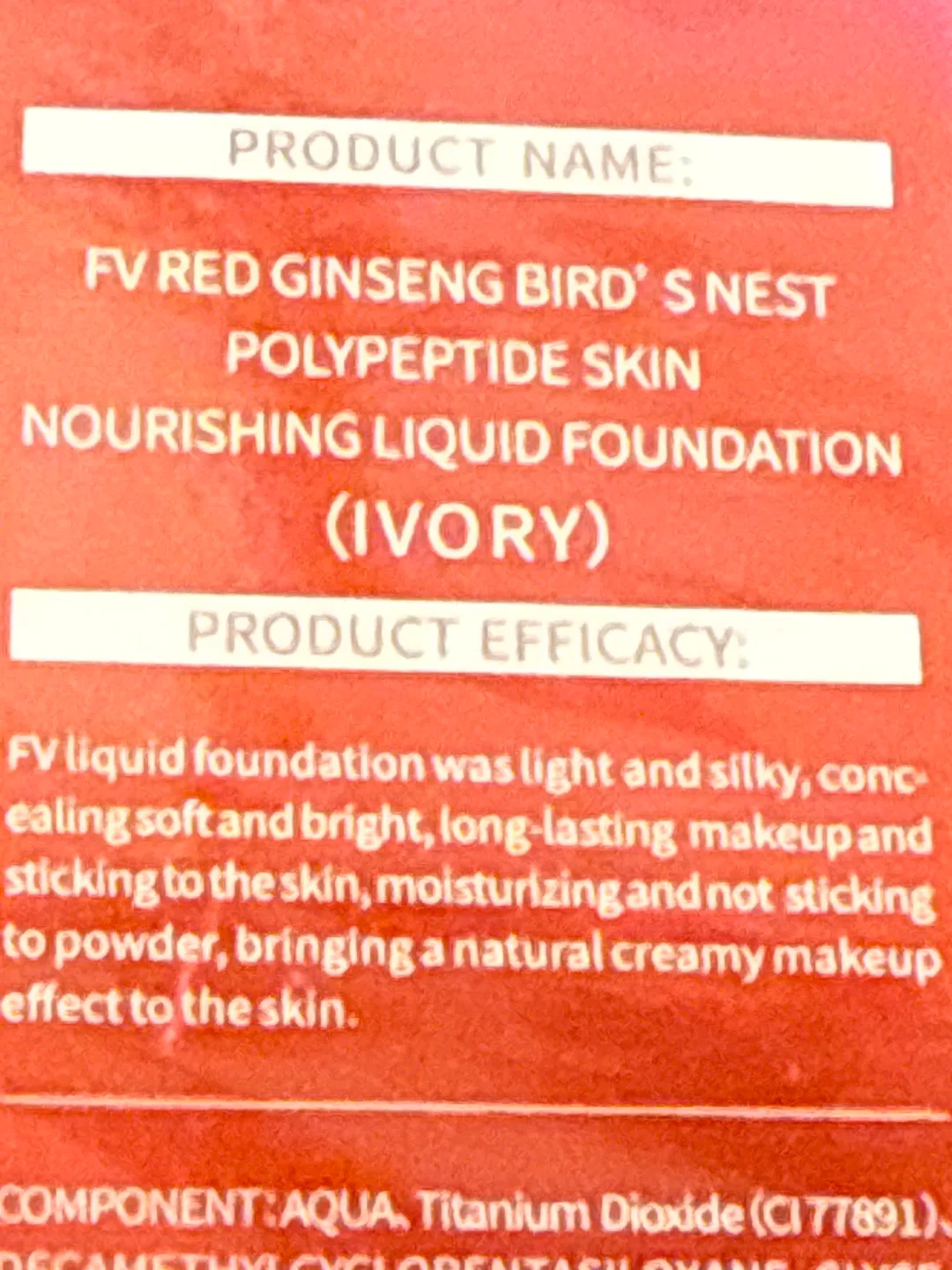 Tan BB & FV Red Ginseng Foundation (Ivory) image indicator(4)