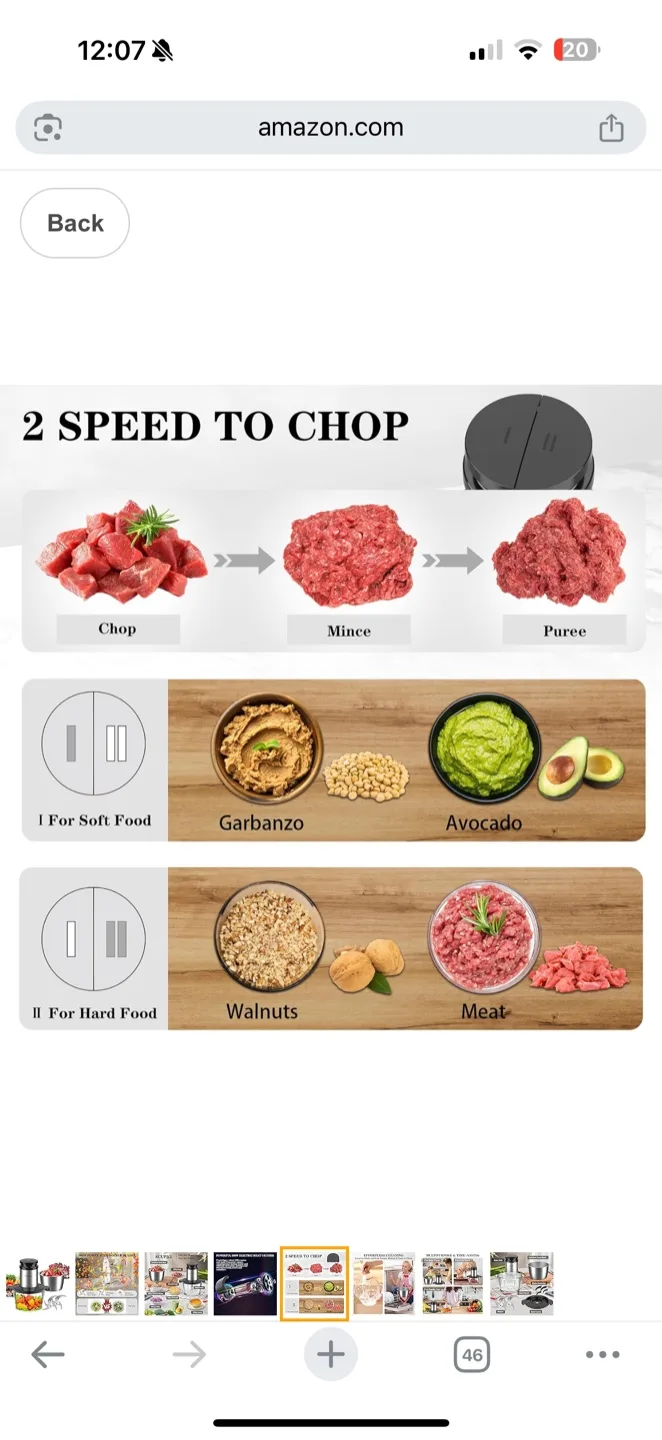 KingAcc Food Processor, 8-Cup food processor500w image indicator(5)