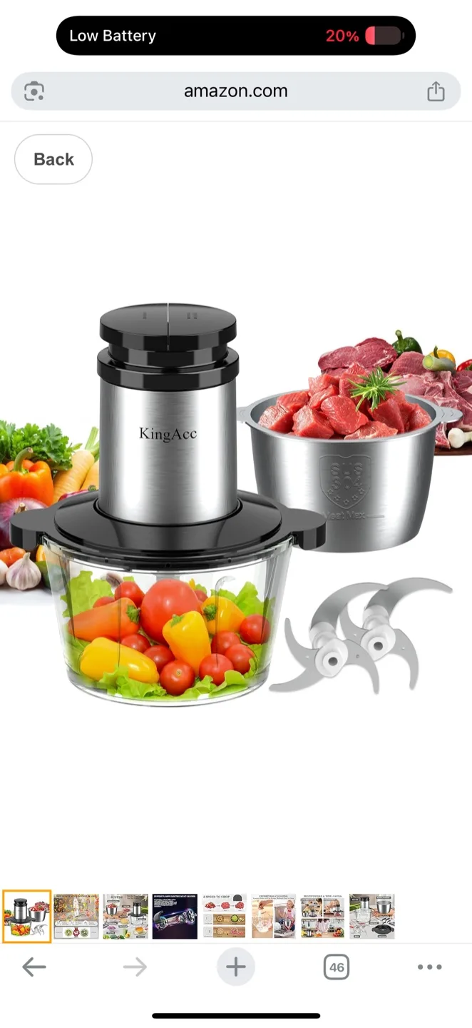 KingAcc Food Processor, 8-Cup food processor500w thumbnail