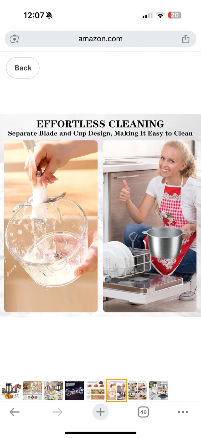 KingAcc Food Processor, 8-Cup food processor500w image indicator(6)