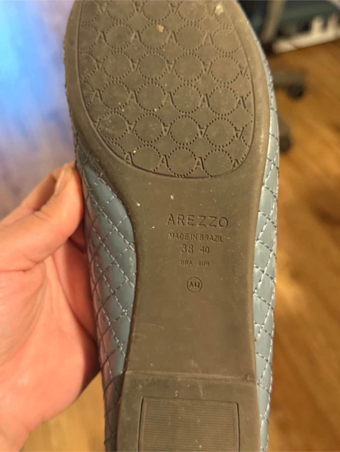 Arezzo Women's Blue Flats Size 38