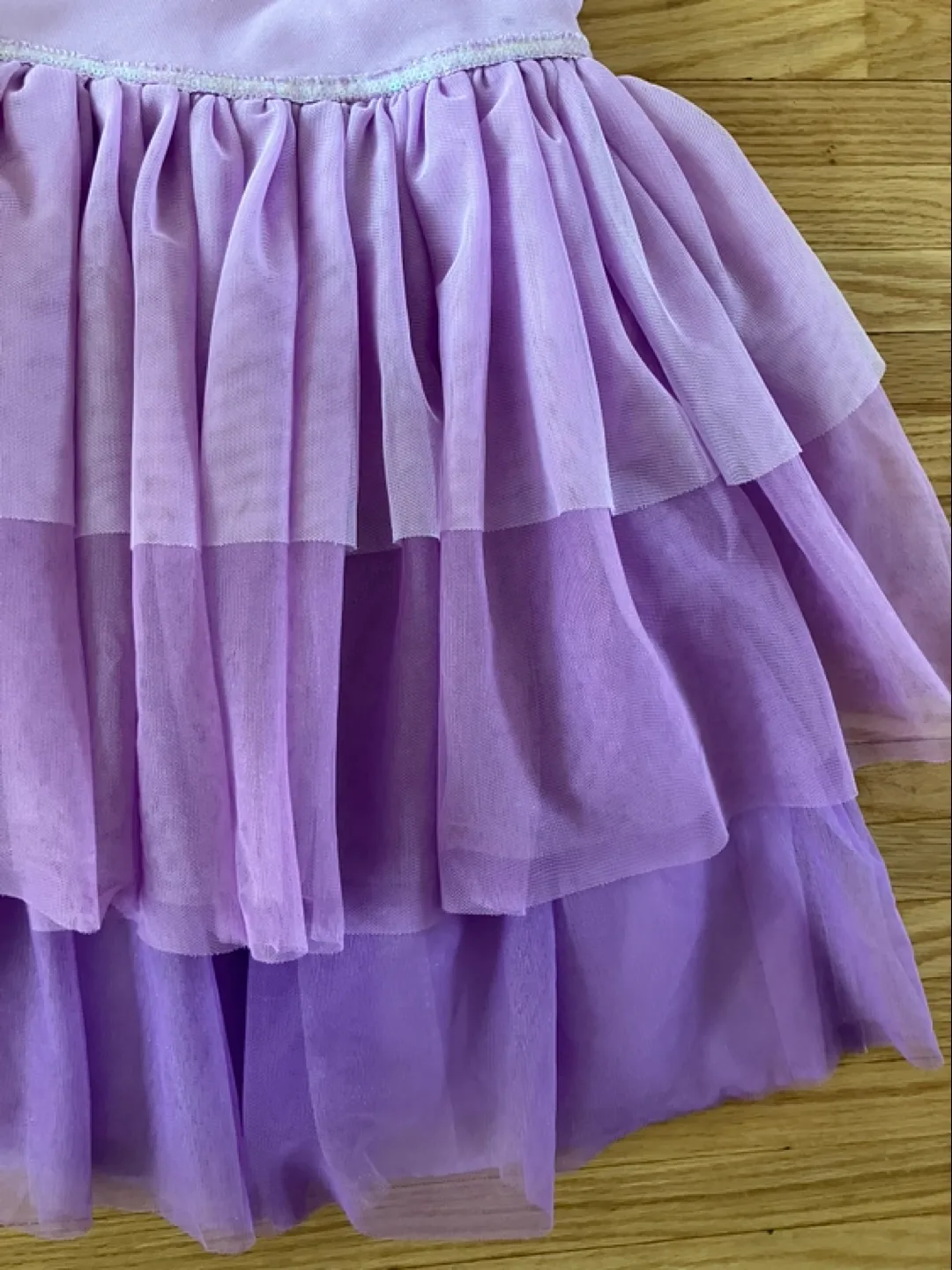 Girls Purple Tulle Layered Dress - size 10 image indicator(3)