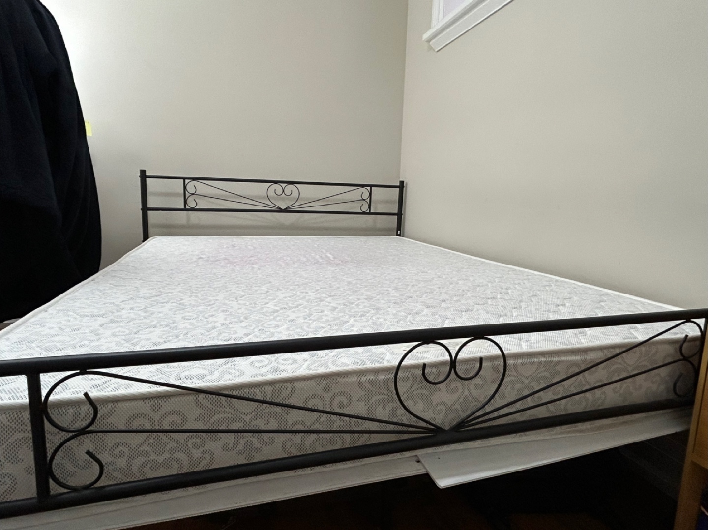 Double Metal Frame Bed with Orthopedic Mattress