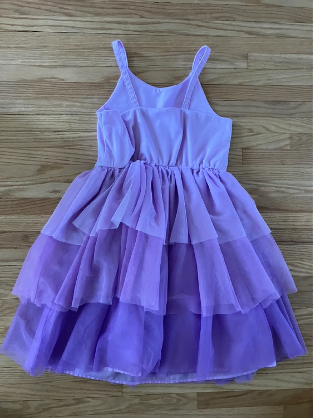 Girls Purple Tulle Layered Dress - size 10 image indicator(5)