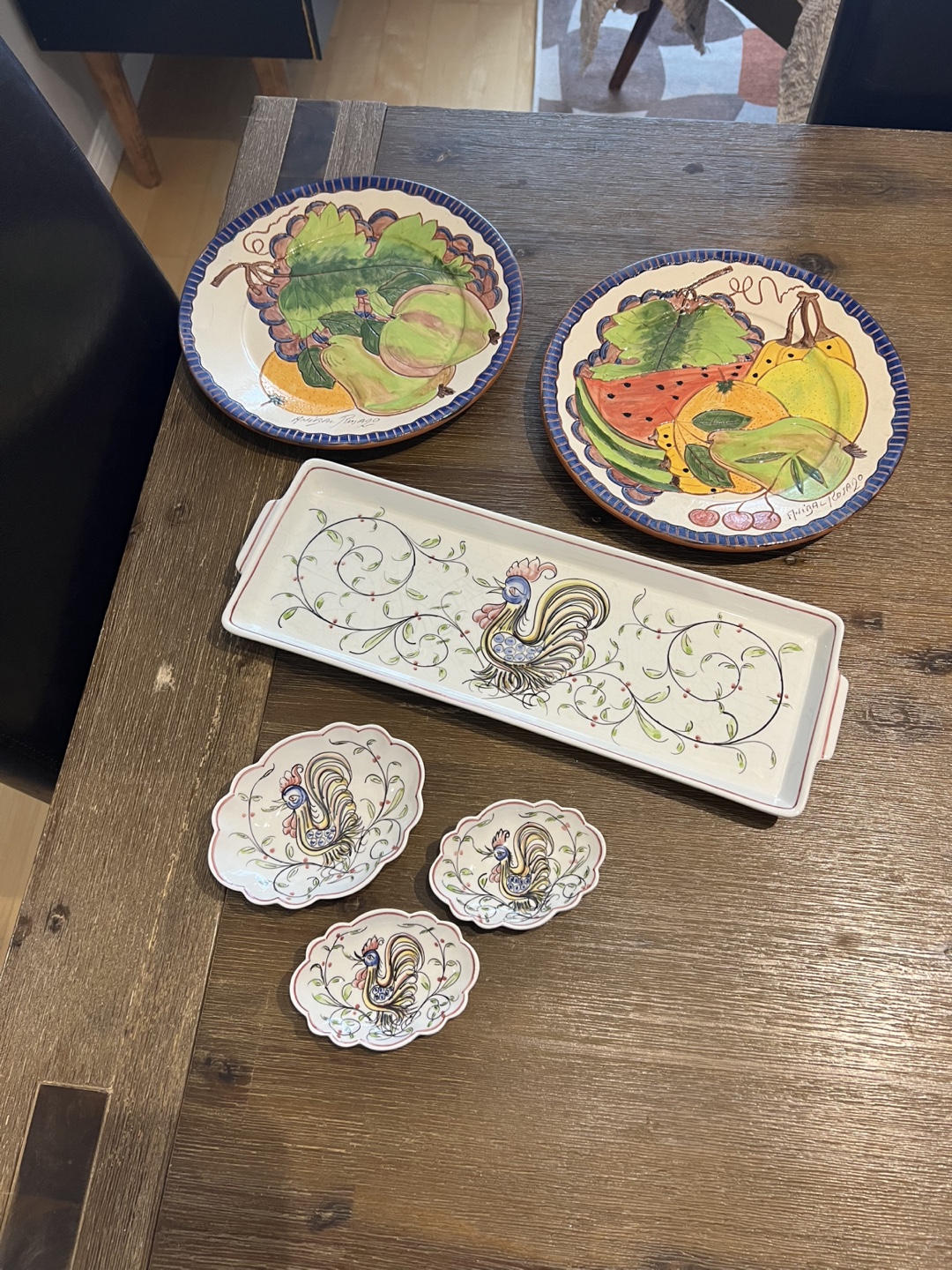 Hand Painted Serving Ware - Portuguese Pottery & China