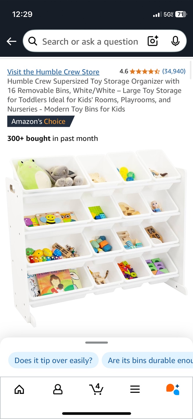 Humble Crew Supersized Toy Organizer