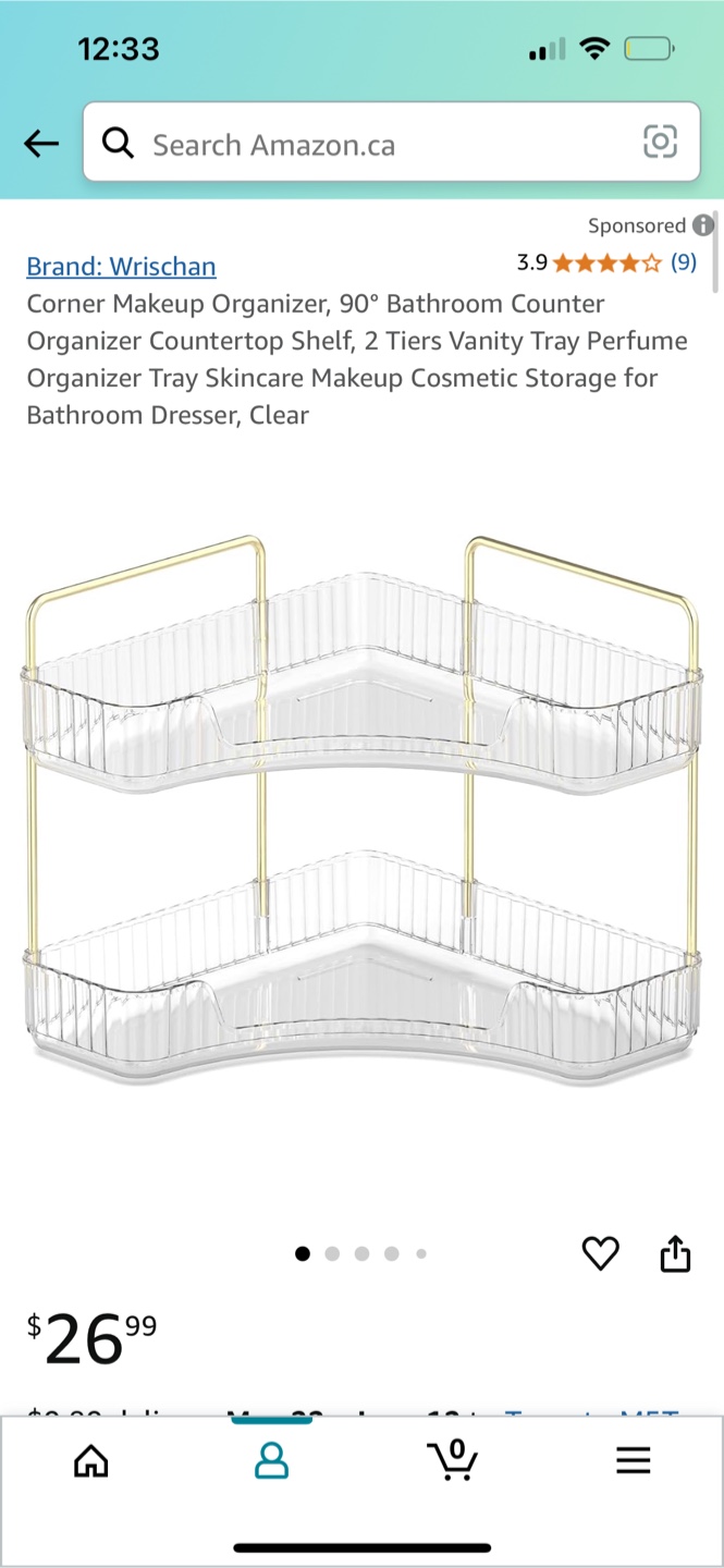 Corner Makeup/Bathroom Organizer - photo 2