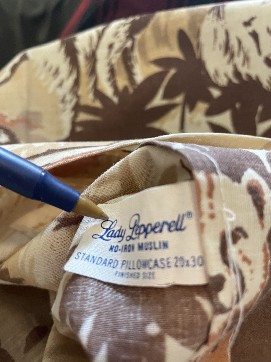 Vintage Lady Pepperell Pillowcase, African Safari Print - photo 3