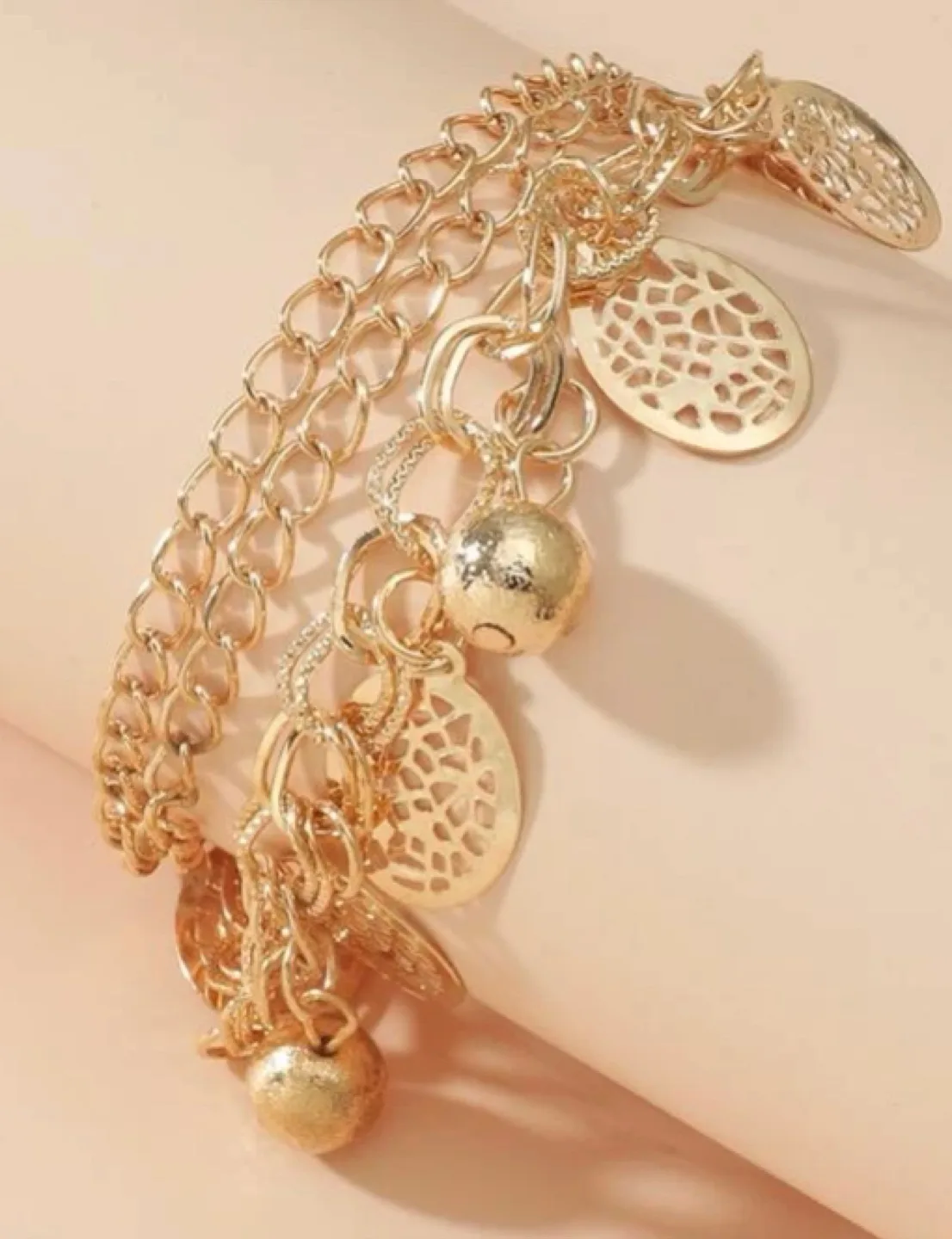 Gold Layered Charm Bracelet image indicator(3)