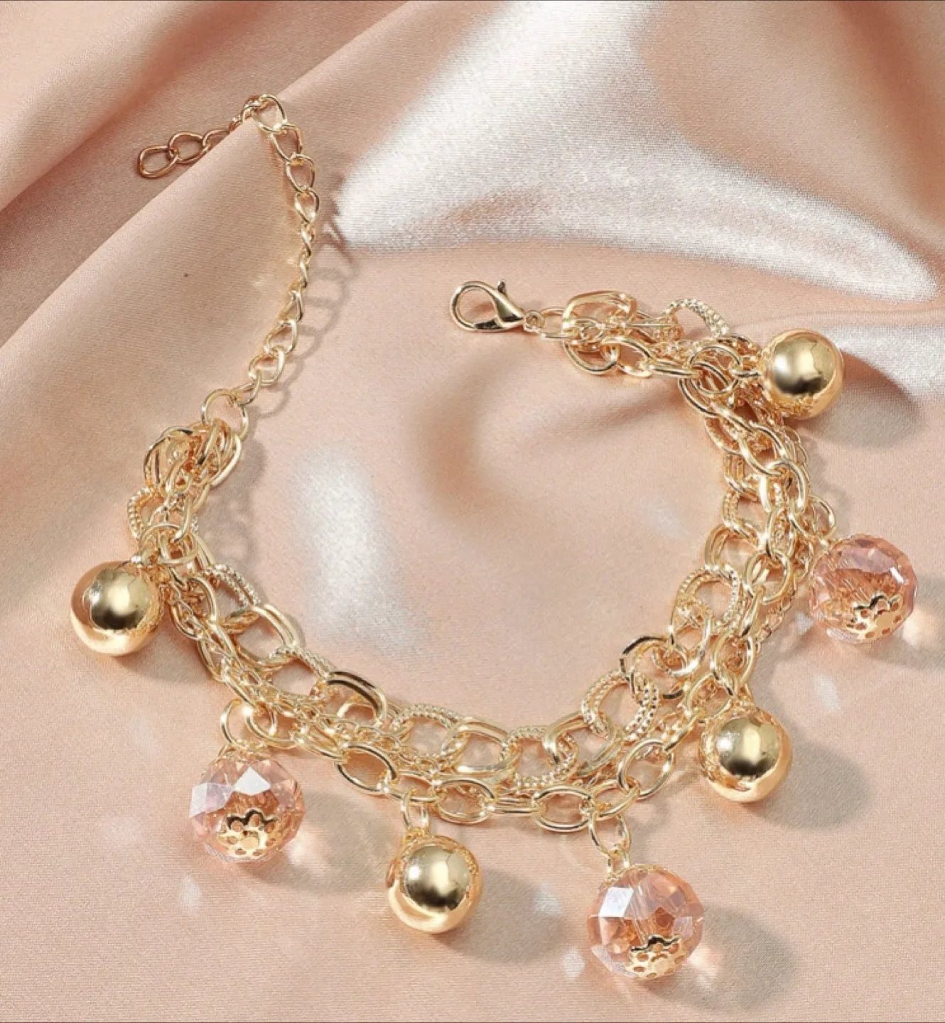 Gold Layered Charm Bracelet image indicator(4)