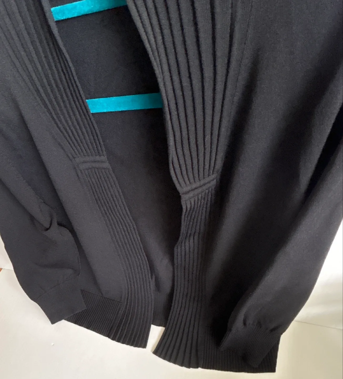 Olsen Brand - Women's Black Pleated Cardigan Sweater image indicator(3)