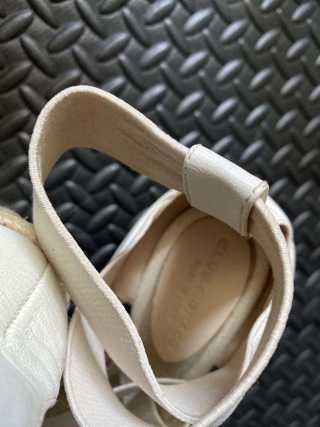 Women's White Elastic Wedge Sandals - photo 4