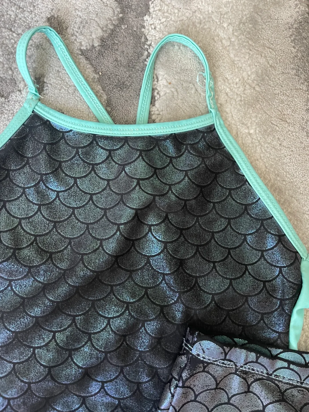 Girls' Mermaid Swimsuit and Skirt Set-Size 7-8 image indicator(3)