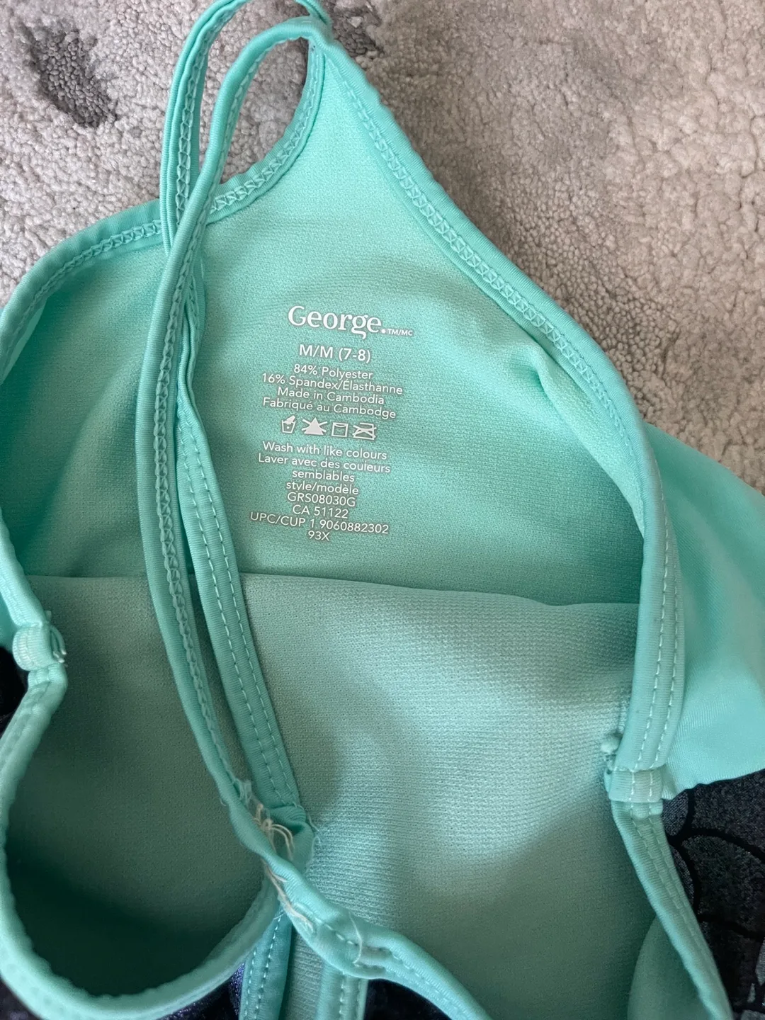 Girls' Mermaid Swimsuit and Skirt Set-Size 7-8 image indicator(4)