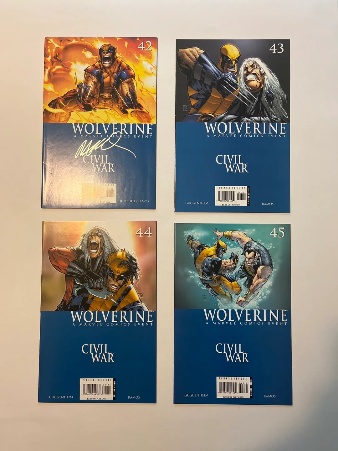 Wolverine Civil War #42-45 Set thumbnail