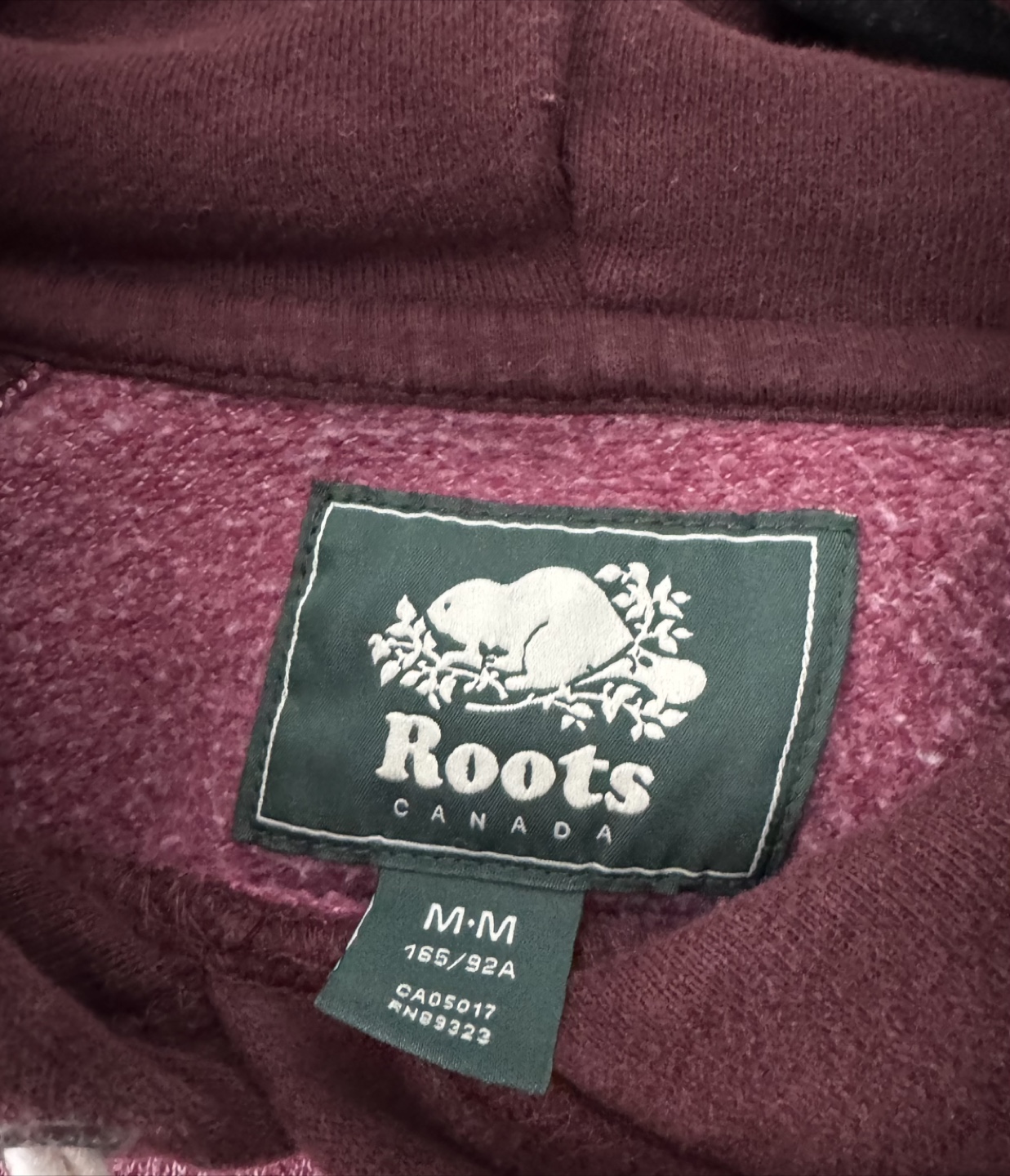 Roots Athletics Maroon Hoodie Size M - photo 3