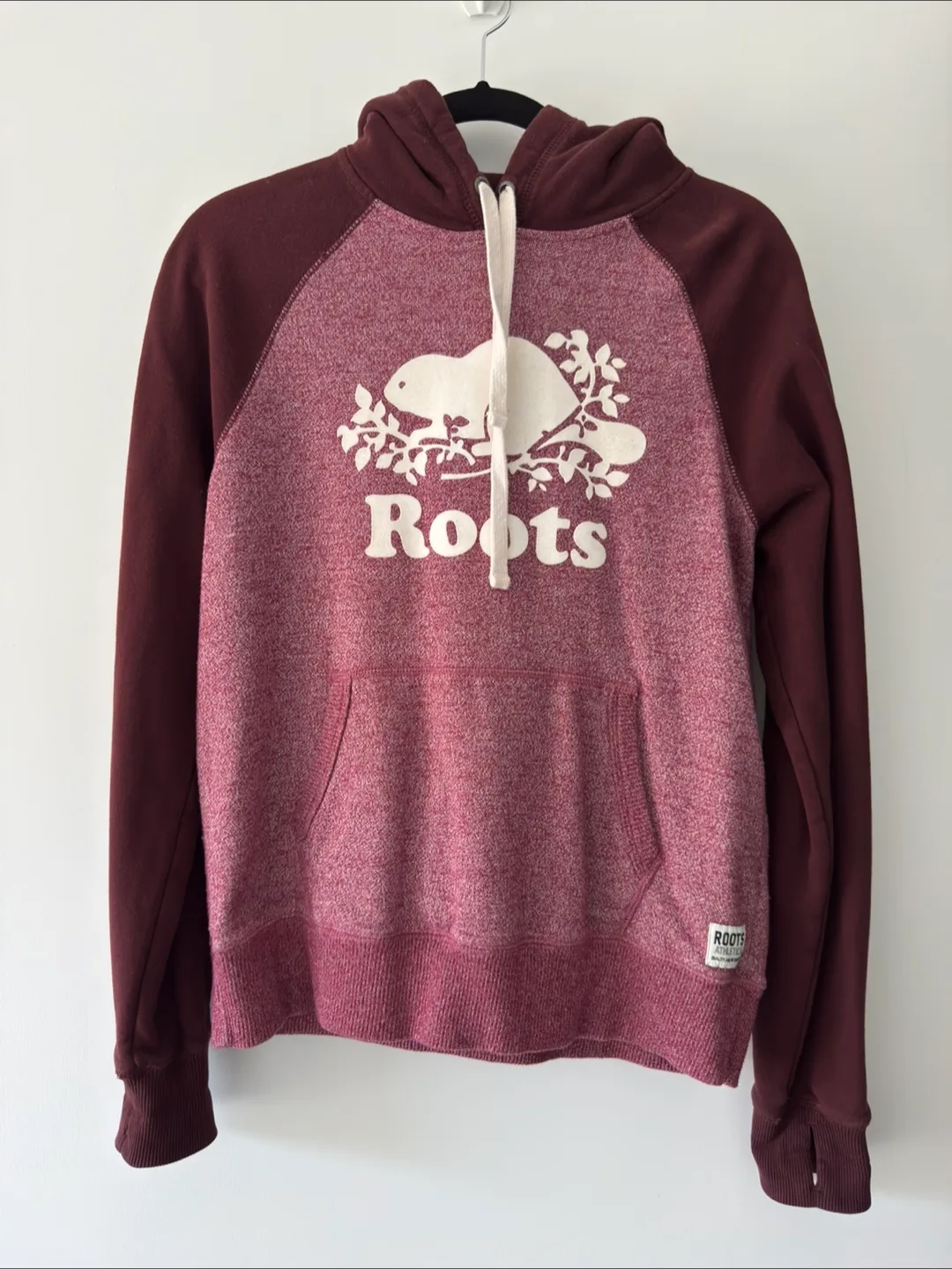 Roots Athletics Maroon Hoodie Size M thumbnail