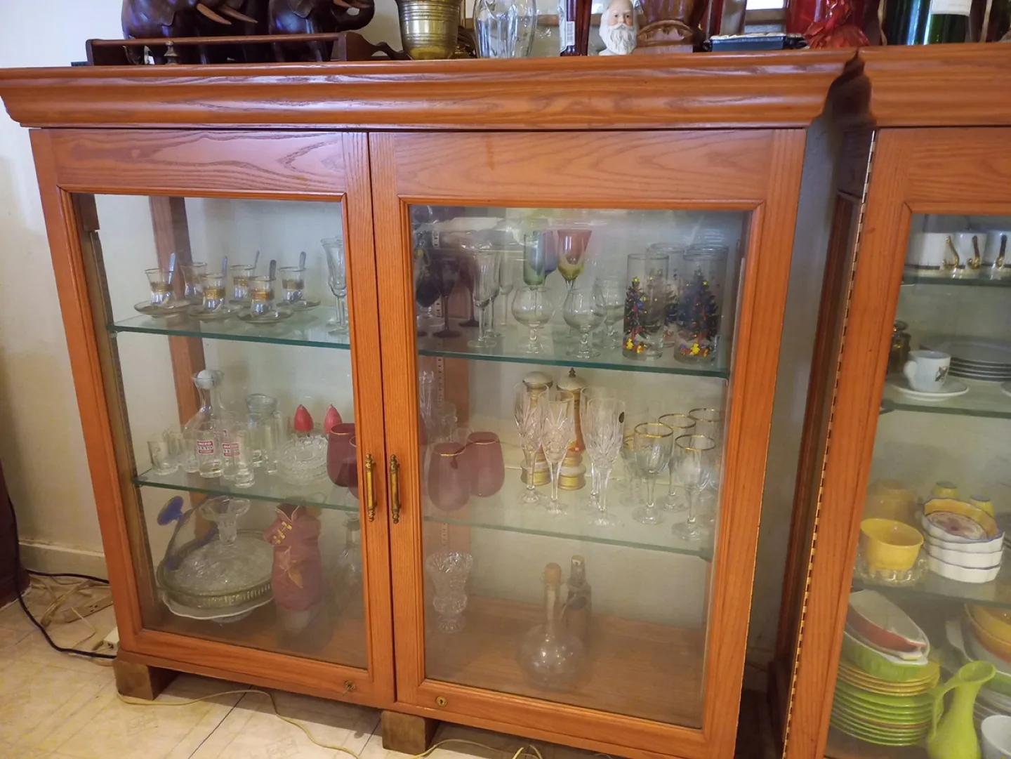 Wooden Display Cabinet with Glass Doors image indicator(2)