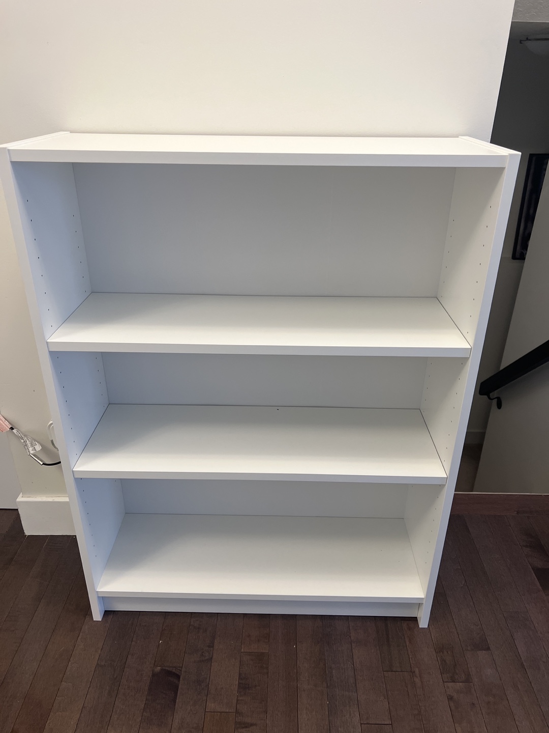 White 3-Shelf Bookcase
