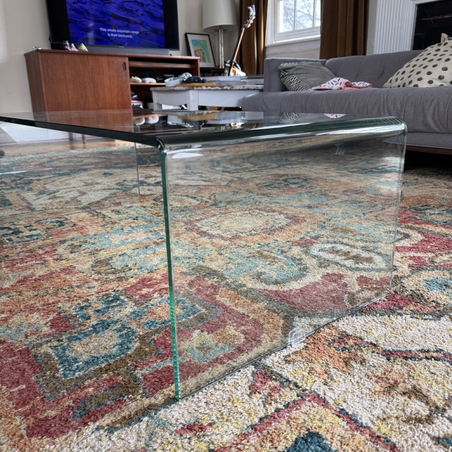 Joss and Main Tempered Glass Coffee Table - photo 4