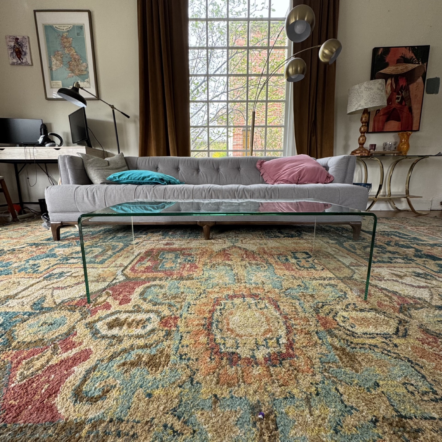 Joss and Main Tempered Glass Coffee Table