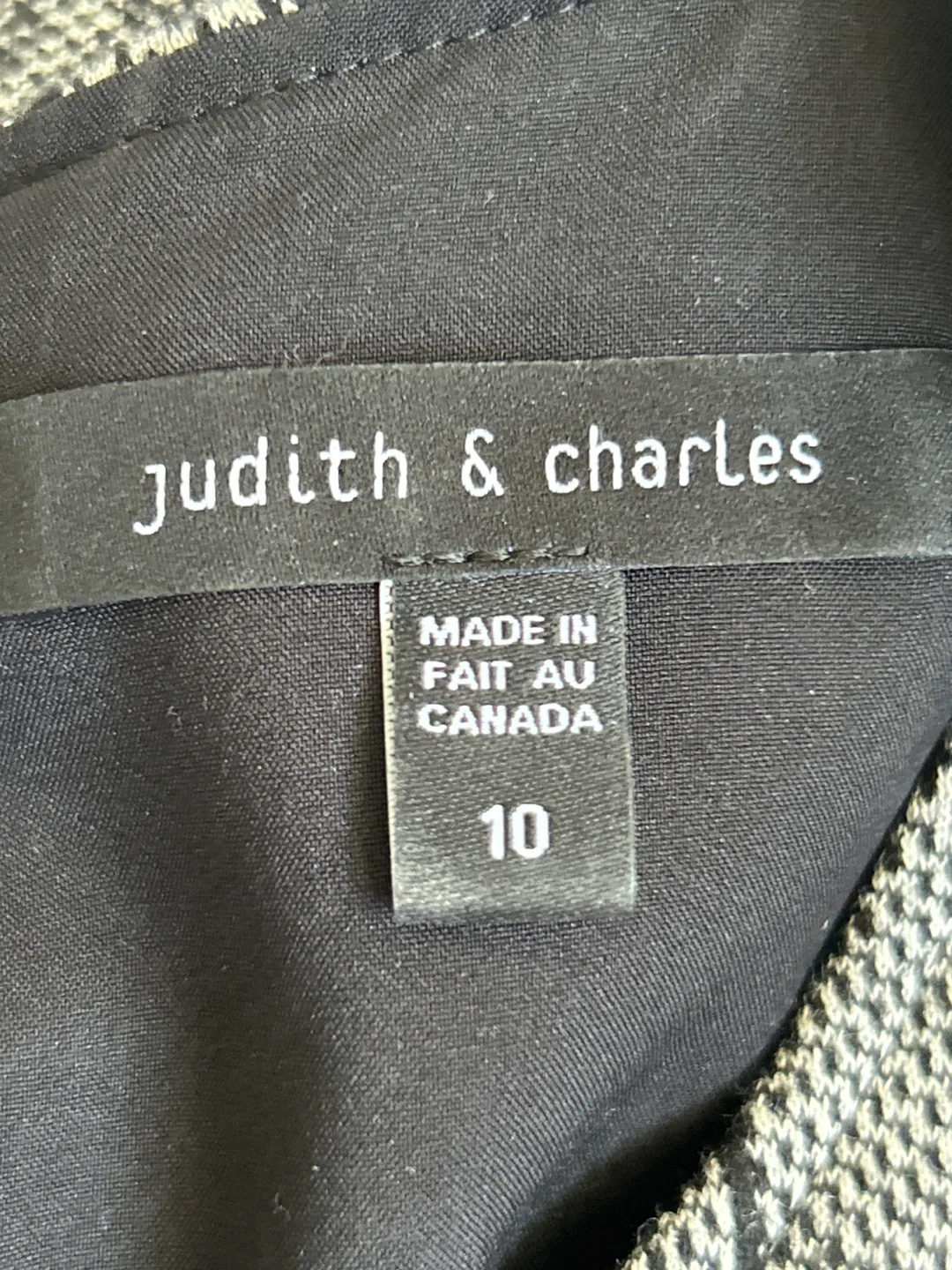 Judith & Charles Grey Plaid Pencil Dress image indicator(5)