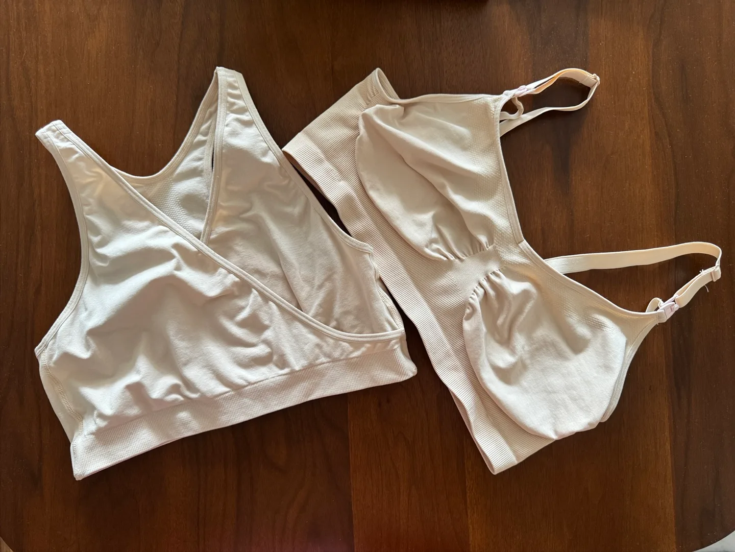 2x Madela Nursing Bras - Beige - Size XL/XXL thumbnail