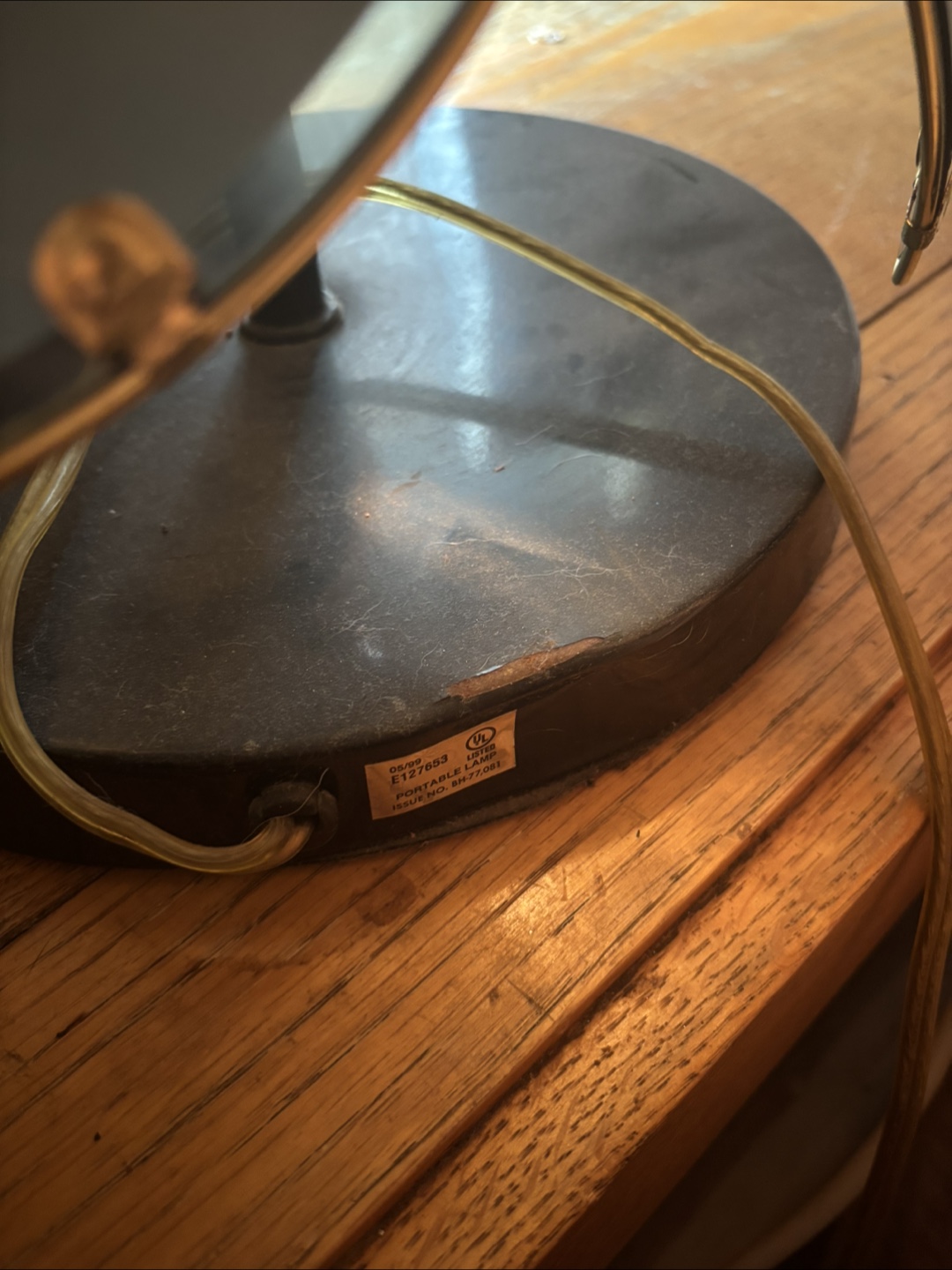 vintage flower lamp - photo 4