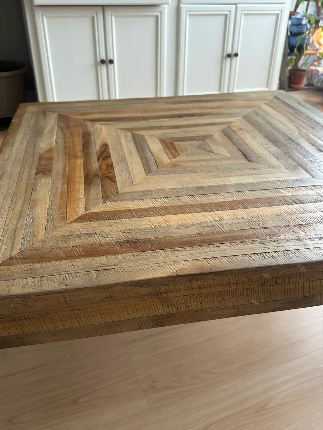 Teak Wood Coffee Table with black  Legs image indicator(4)