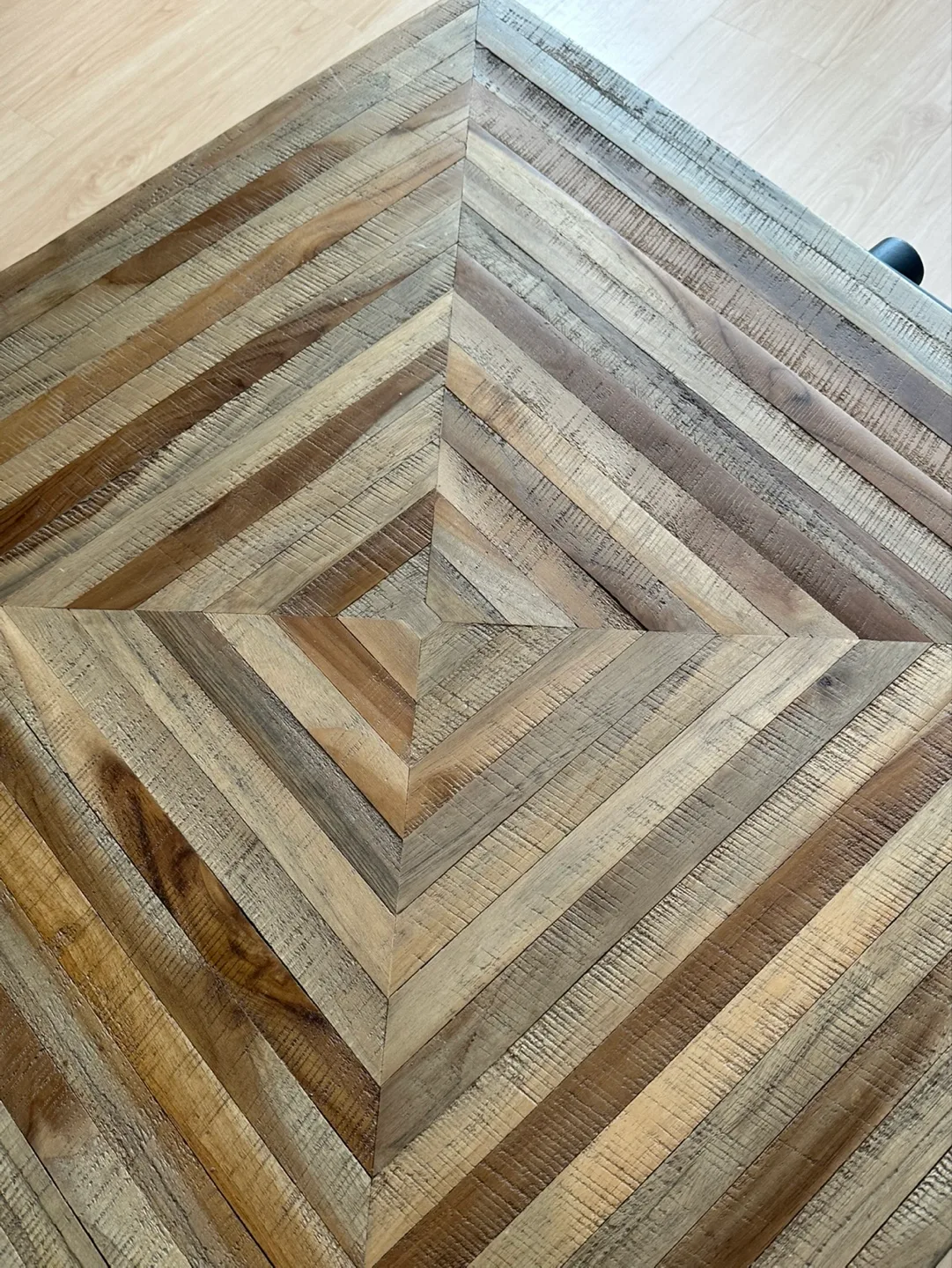 Teak Wood Coffee Table with black  Legs image indicator(6)