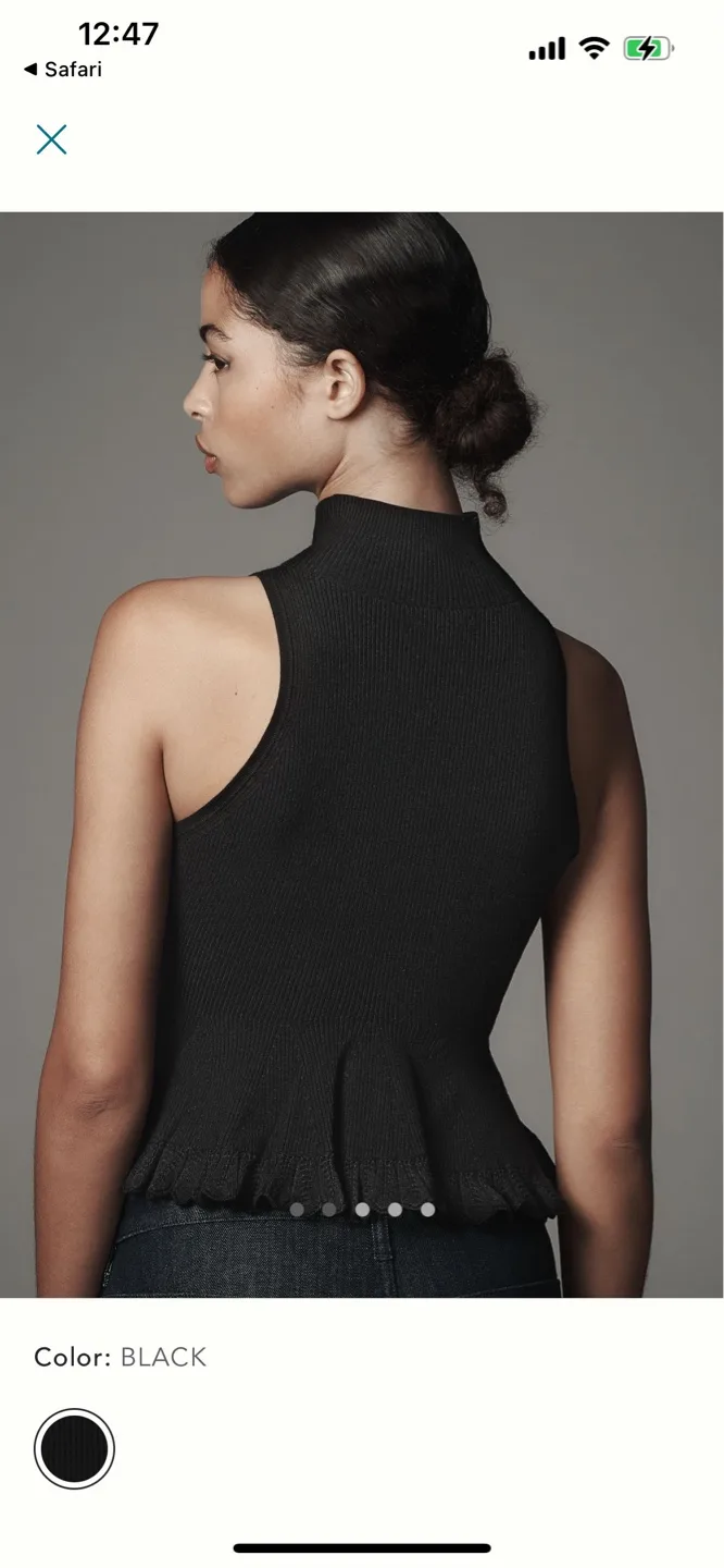 BNWT Anthropologie Turtleneck Sweater Tank S image indicator(2)