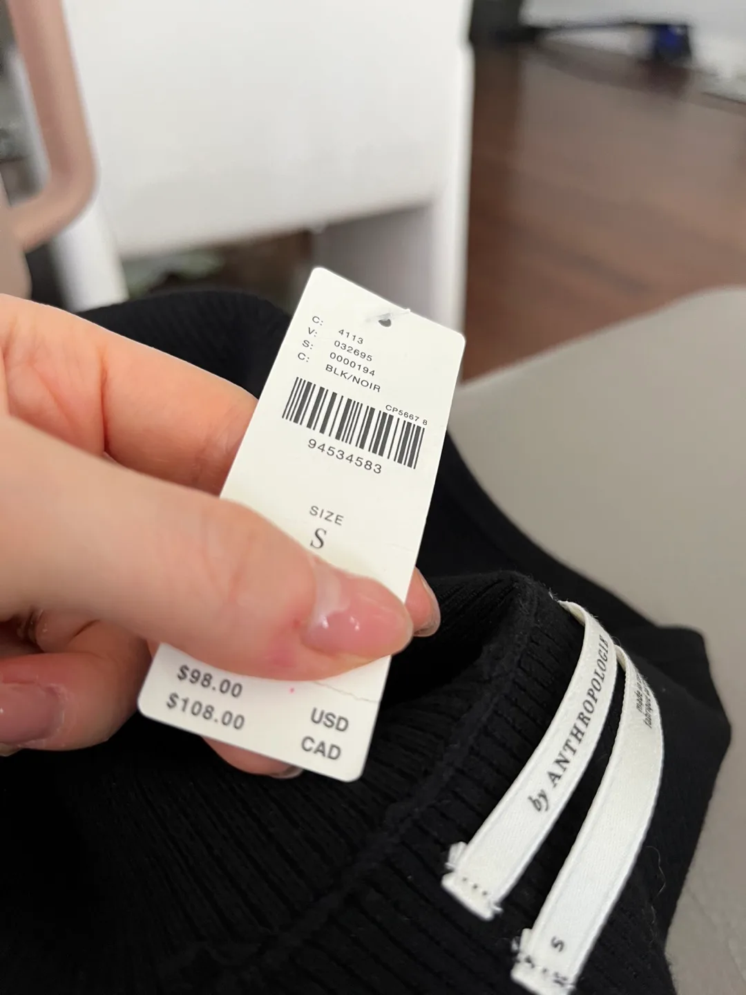 BNWT Anthropologie Turtleneck Sweater Tank S image indicator(3)